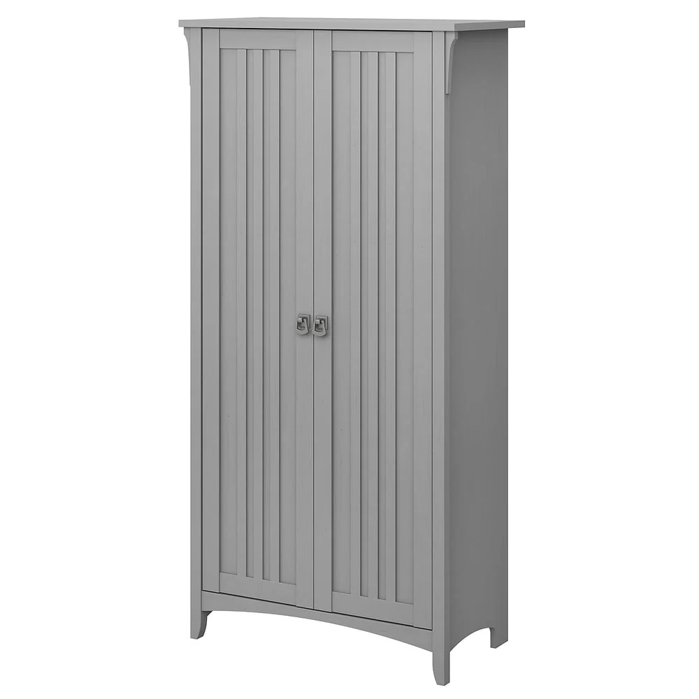 Tall Storage Cabinet with Doors, Freestanding Shelving Organizer with Adjustable Shelves for Home, Office and Living Room - Image 4