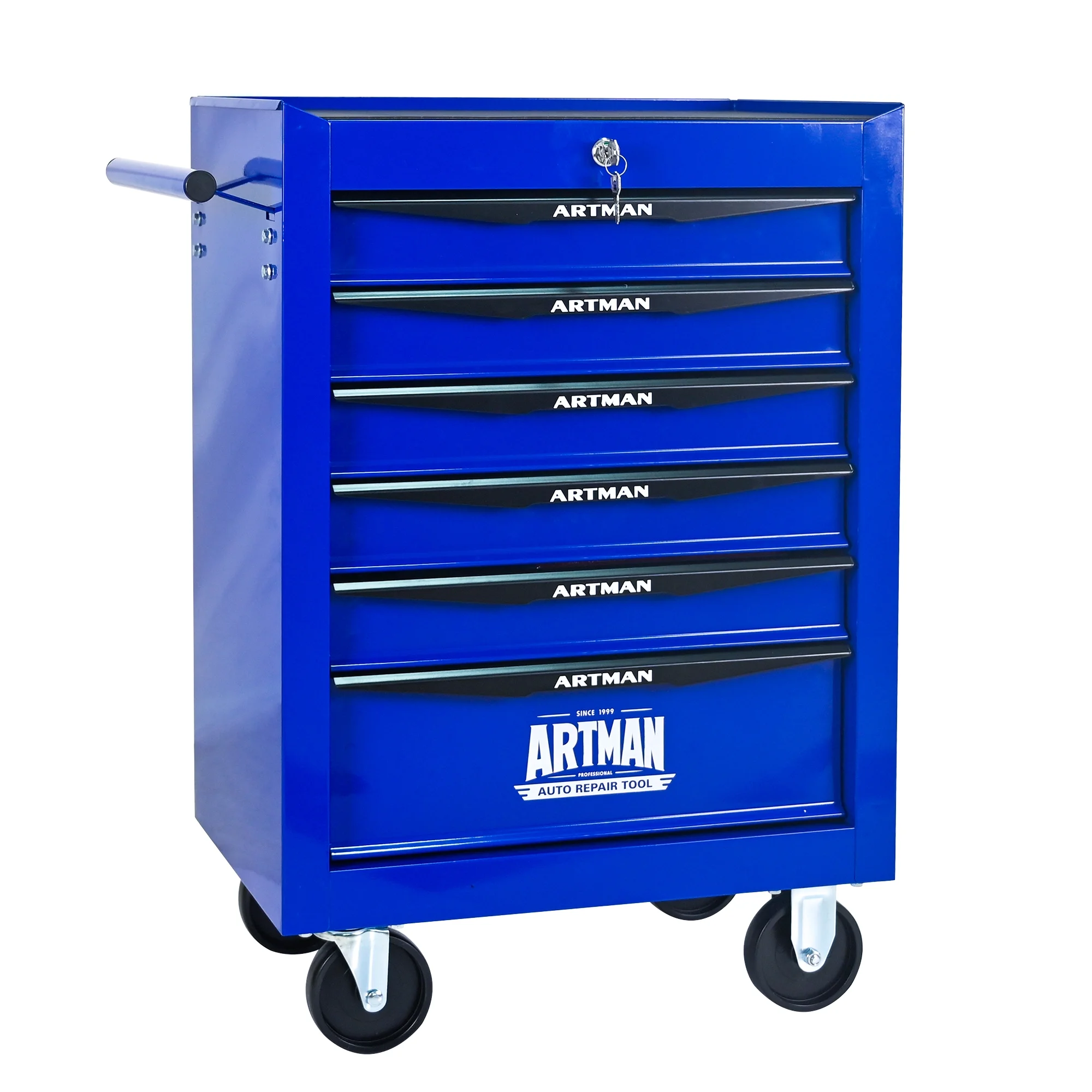 ARTMAN 20" 6-Drawer Tool Chest Cabinet with Ball Bearing Drawer Slides, Steel Tool Storage Box Organizer for Garage Workshop Repair Shop - Image 8