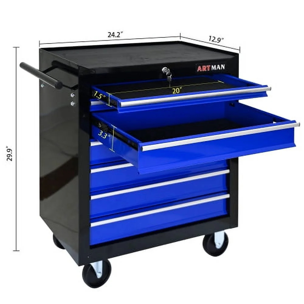 ARTMAN 7 Drawer Tool Rolling Storage Cart ,Tool Boxes Tool Chest with Wheels and Drawers for Garage Workshop Warehouse - Image 48