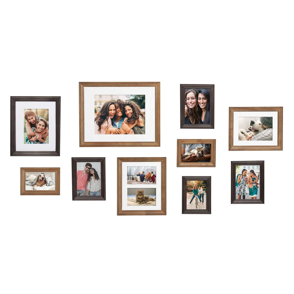 10-Piece Wood Gallery Wall Picture Frame Set, Decorative Photo Display Frames for Living Room, Bedroom and Home Decor - Image 3