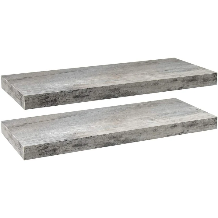 24 Inch Extra Long Floating Wall Shelf, Wall Mounted Display and Storage Shelf for Home Decor - Image 3