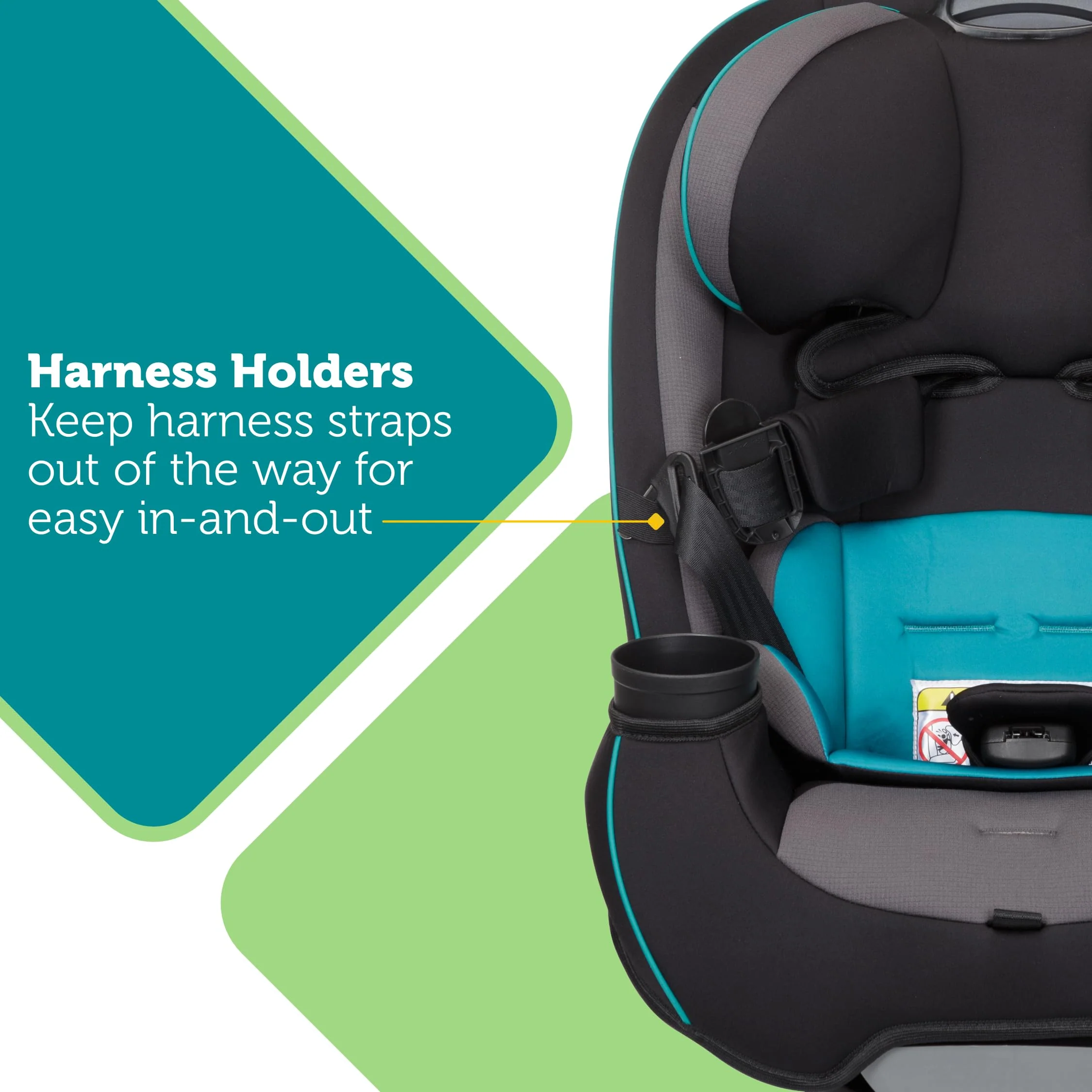 3-in-1 Slim Convertible Car Seat, All-in-One Infant Toddler Booster Seat, Rear & Forward Facing Child Safety Seat - Image 3
