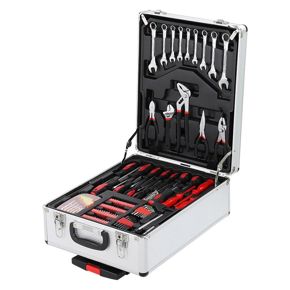 Tool Box with Tools 799pcs Household Tool Set with Aluminum Trolley Case, Auto Repair Tool Kit Toolbox and Wheels - Image 2
