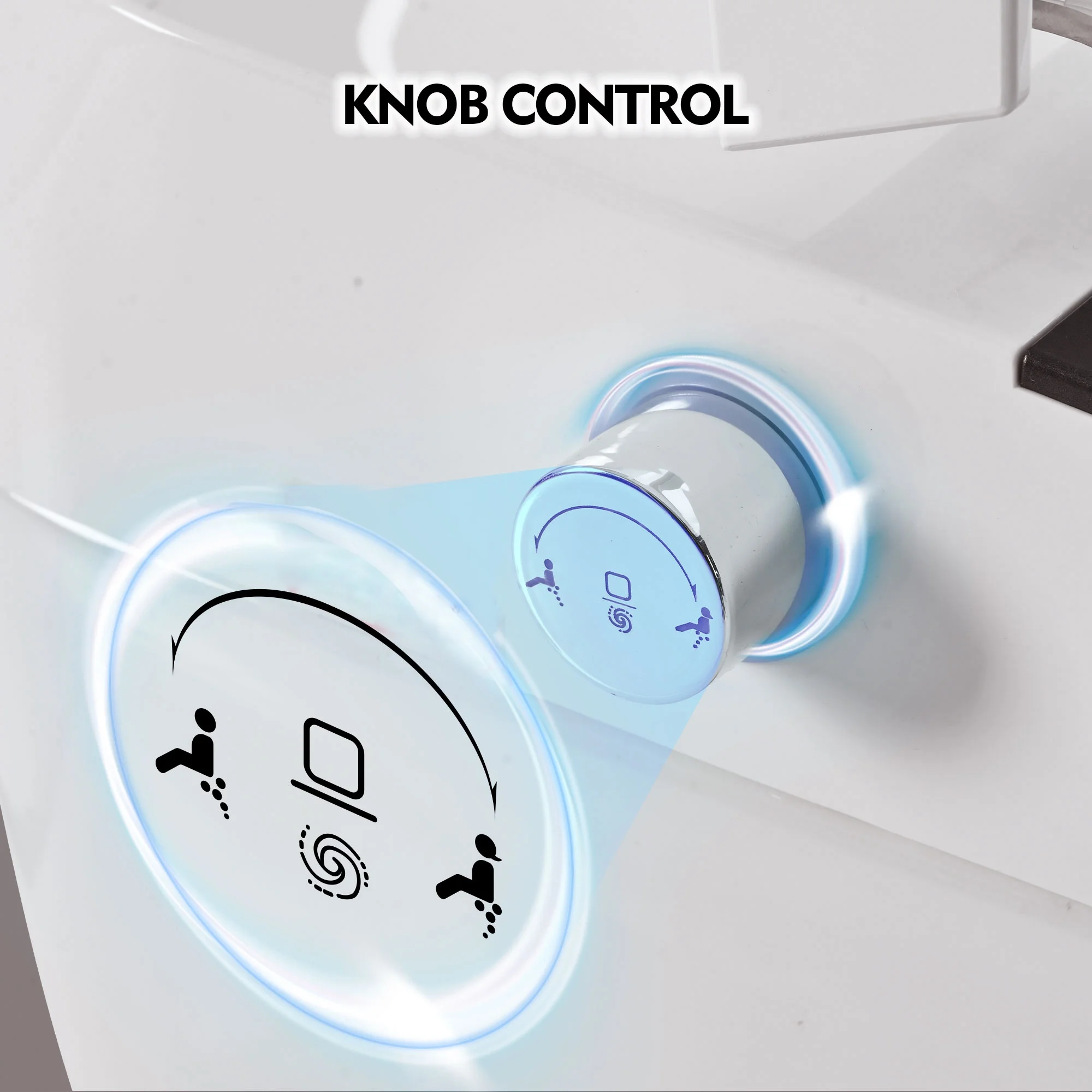 M optimized Smart Toilet With Self-Cleaning Nozzle, Soft Close Dual Flush Toilet 1/1.28 GPF White - Image 6