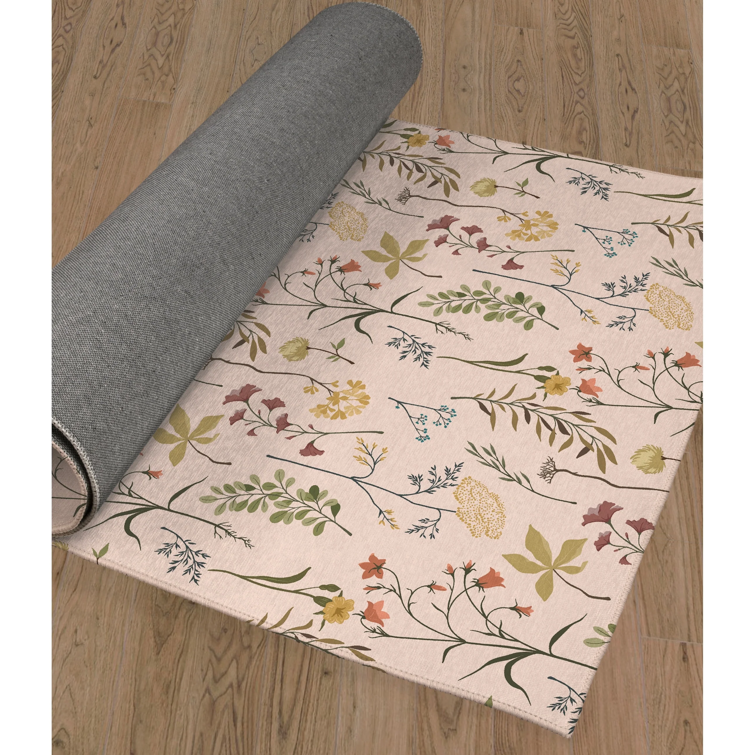 Fall Botanical Floral Kitchen Mat, Decorative Anti Fatigue Non Slip Floor Rug for Kitchen and Home Decor - Image 5