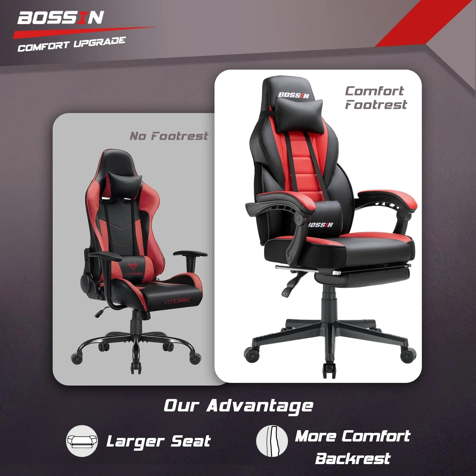 Racing Style Gaming Chair, 300 lbs Big and Tall High Back Computer Chair - Image 34