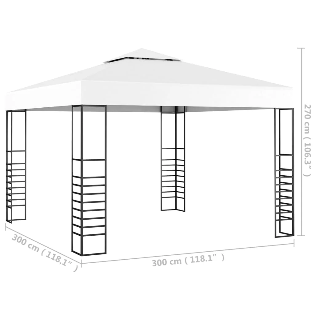 vidaXL Gazebo Outdoor Canopy Patio Pavilion Sun Shelter Party Tent Marquee - Image 8