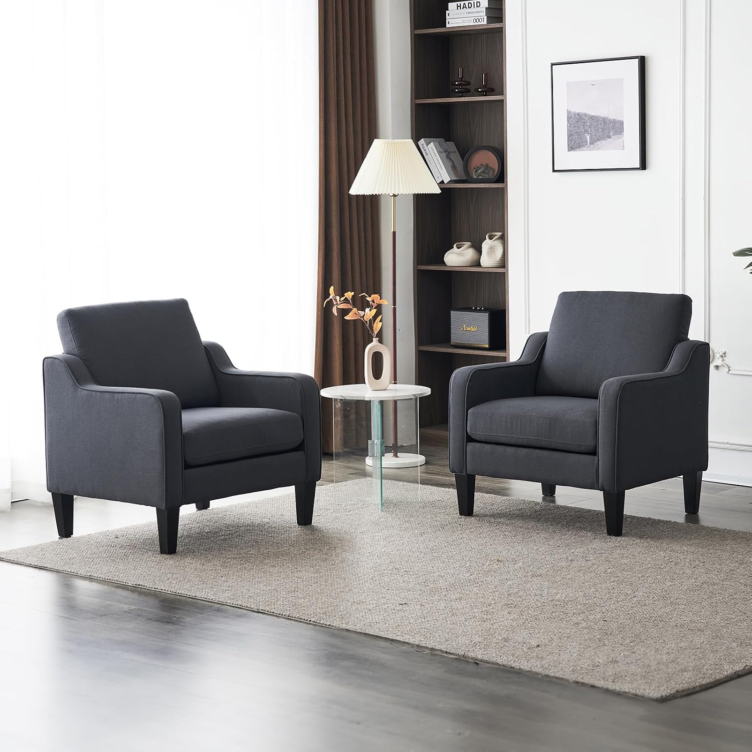 Olive Green Accent Chair, Upholstered Armchair for Living Room - Image 28