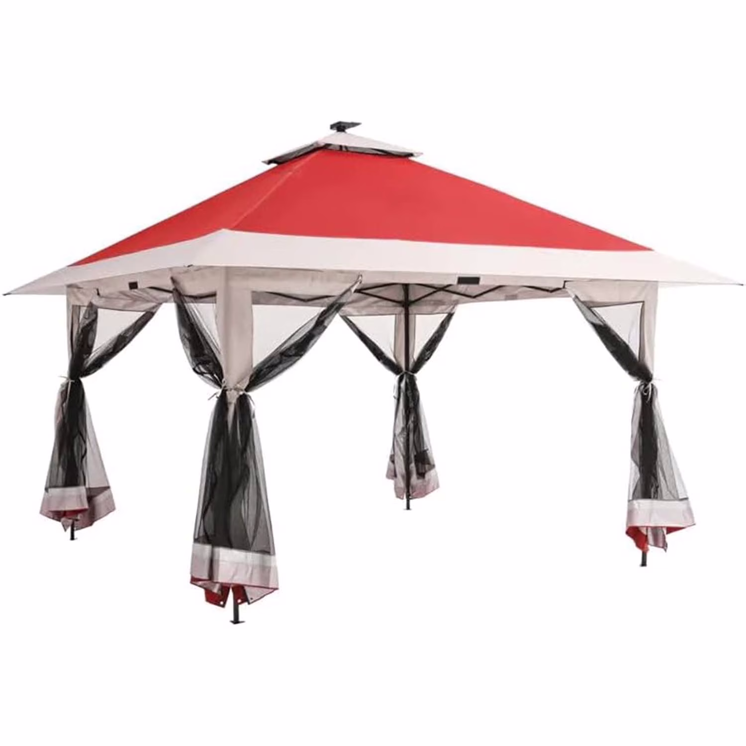 AOILE 13x13FT Pop-Up Patio Gazebo, Outdoor Canopy Tent with Mesh Walls, Double Roof & Carry Bag - Image 3