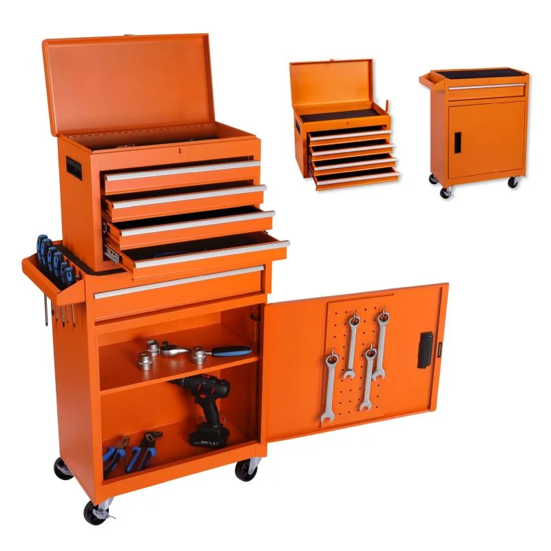 Tool Box with Rolling Cabinet, Tool Bag Compatible, Tool Box Organizer for Mechanics, Lockable Toolbox, Caja de Herramientas, Ideal Tools Storage & Tool Set - Image 6