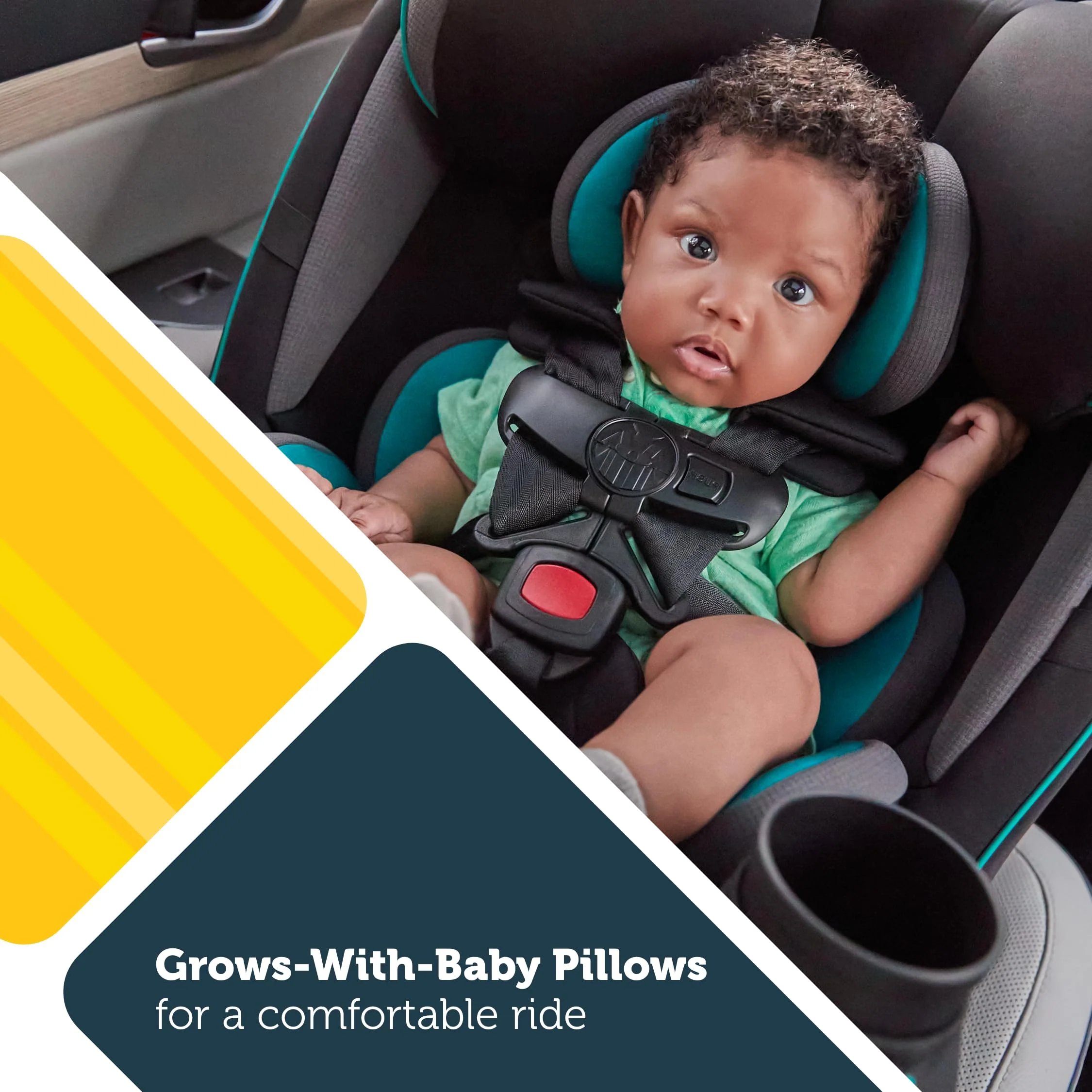 3-in-1 Slim Convertible Car Seat, All-in-One Infant Toddler Booster Seat, Rear & Forward Facing Child Safety Seat - Image 5