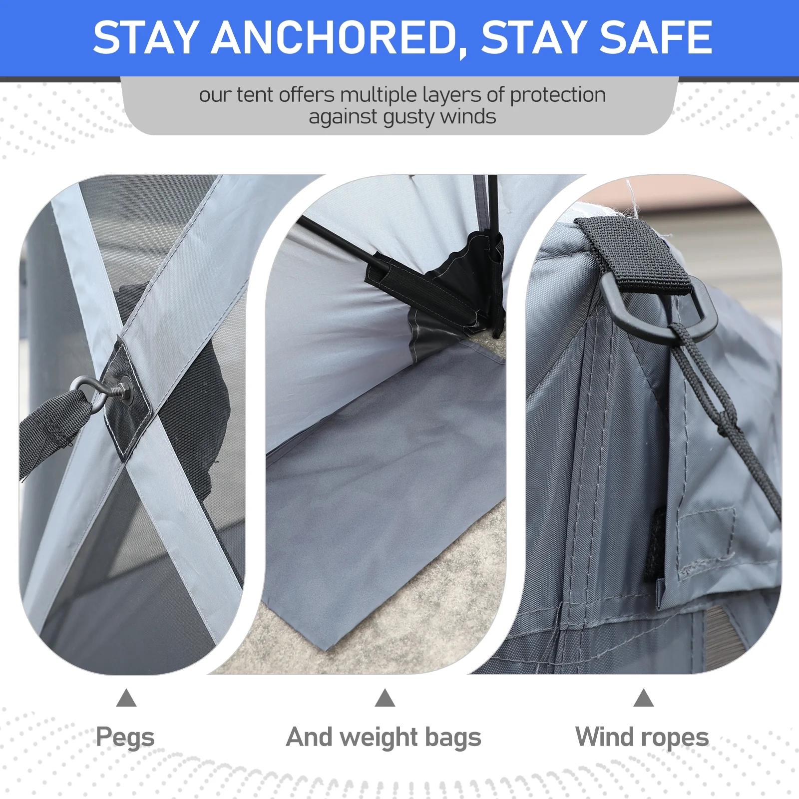 UBesGoo 10 x 10 Ez Pop Up Gazebo Canopy Tent with Mosquito Netting for Patio, Camping and Picnic Includes Carry Bag - Image 4