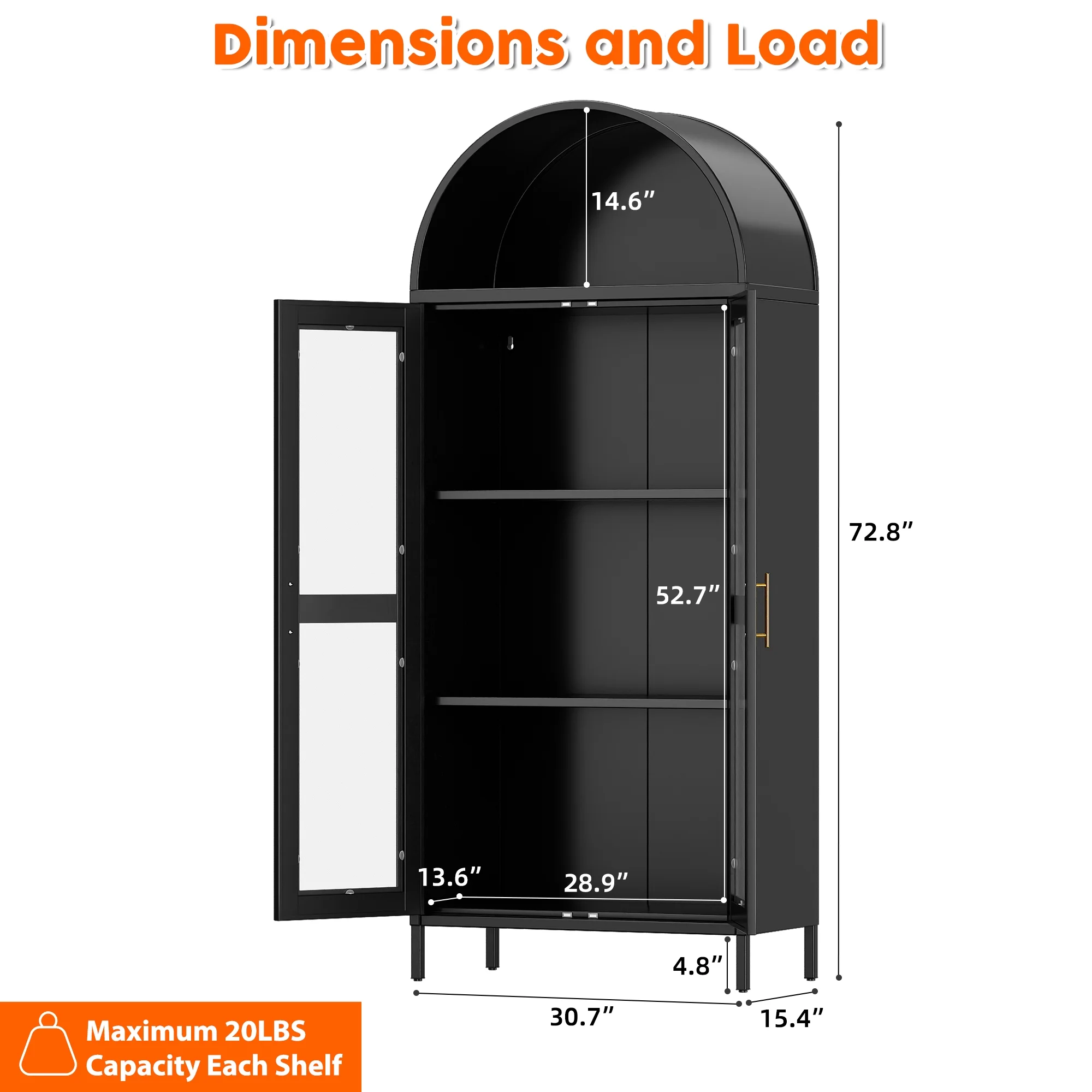 GangMei 71 Inches Tall Metal Garage Storage Cabinets with 5 Adjustable Shelves & Pegboards, Lockable Steel Black Storage Cabinet with Doors for Office, Home, School, Shops, Garage, Assembly required - Image 30