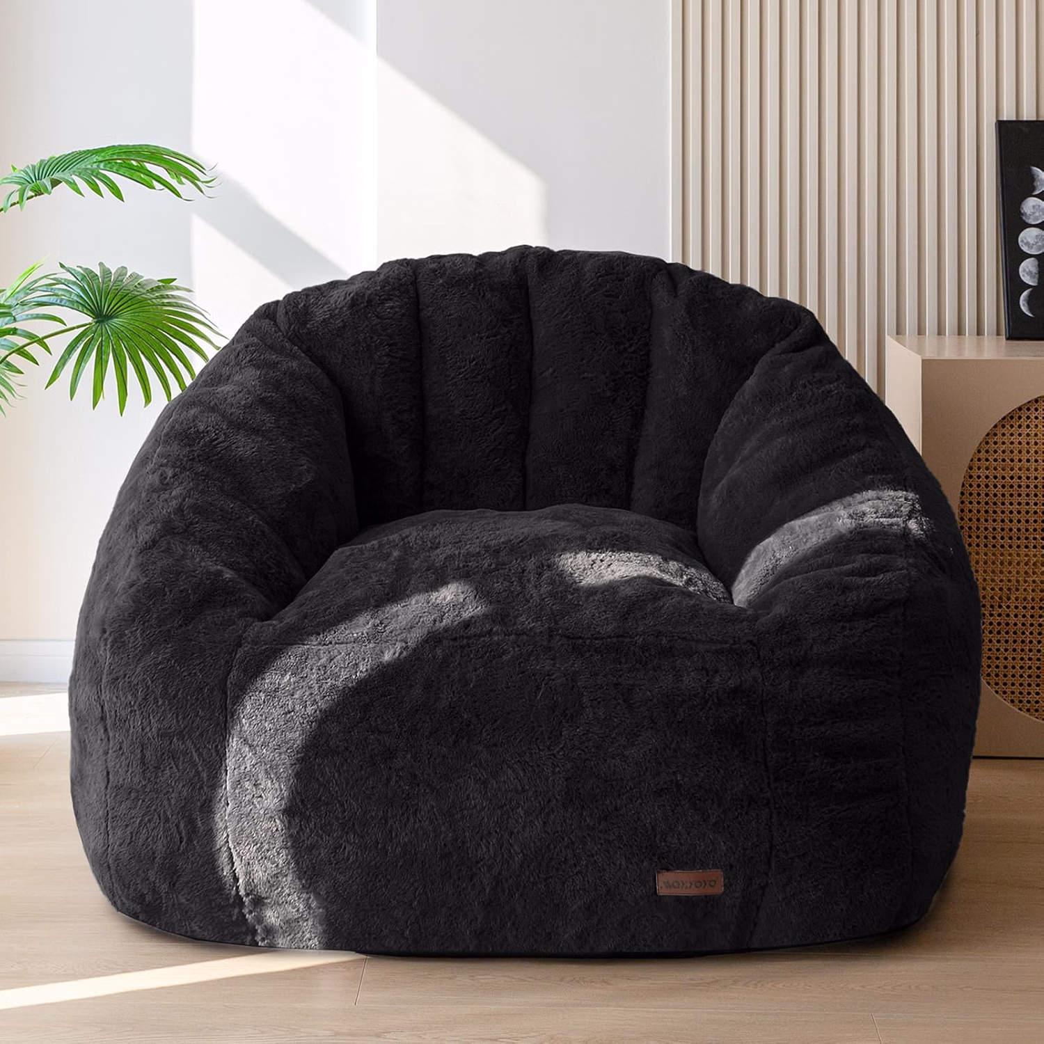 Giant Bean Bag Chair for Adults, Oversized Shell Shape Bean Bag - Image 8