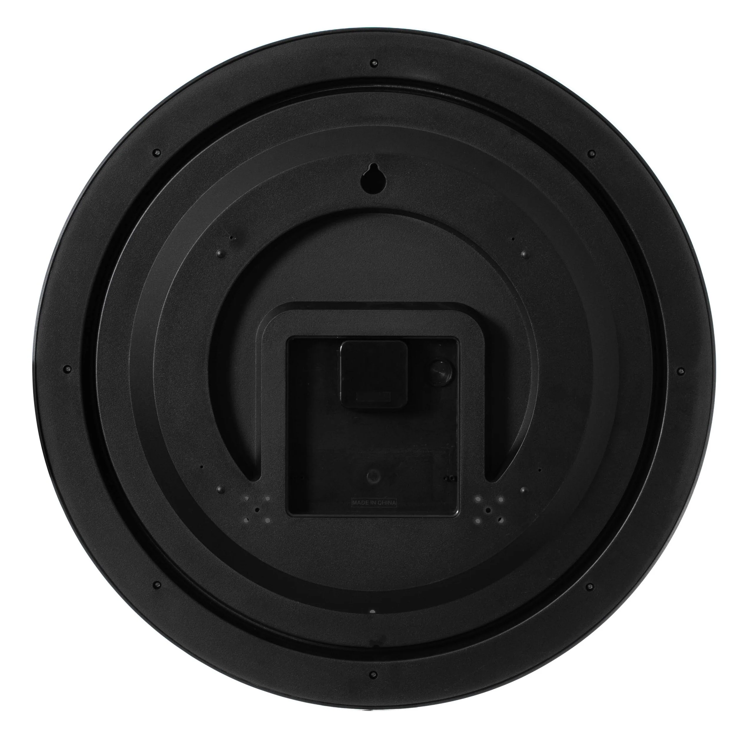 Large Outdoor Wall Clock with Thermometer, Waterproof Silent Garden Weather Station, Black - Image 10