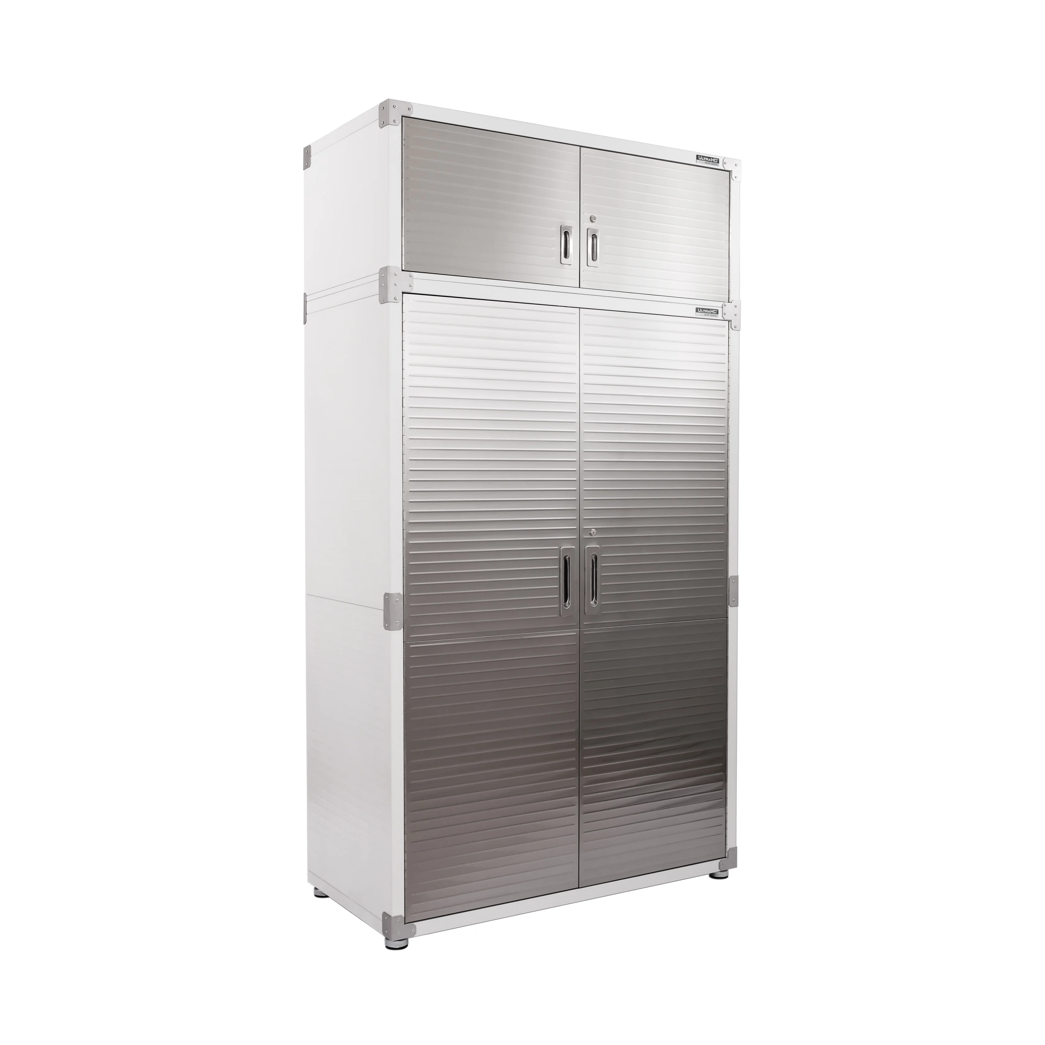 Seville Classics UltraHD Mega 2-Door Lockable Stacker Storage Cabinet, 48" W X 24" D X 18.5" H, Graphite - Image 18