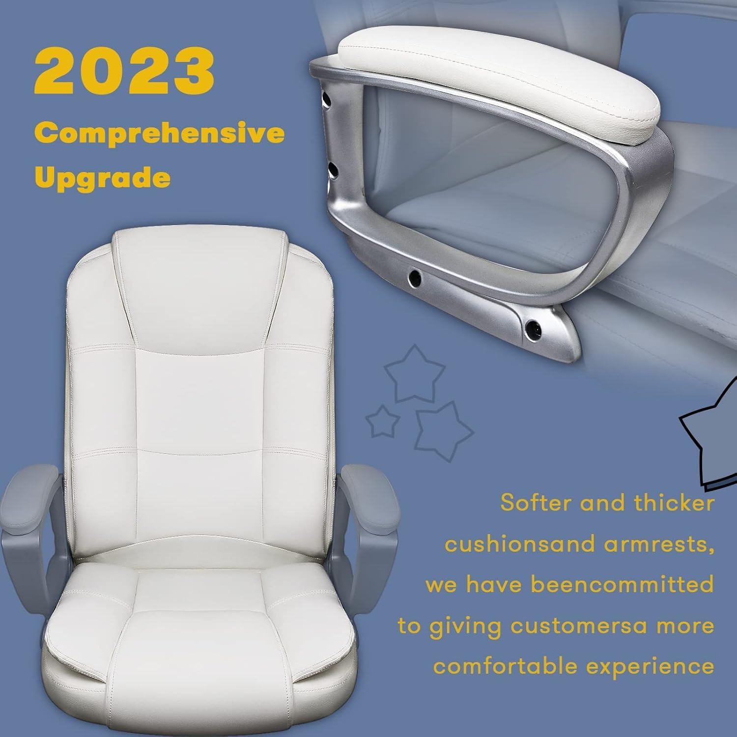 400 LBS Big and Tall Office Chair, Heavy Duty Ergonomic Computer Desk Chair for Home Office and Workspace - Image 15