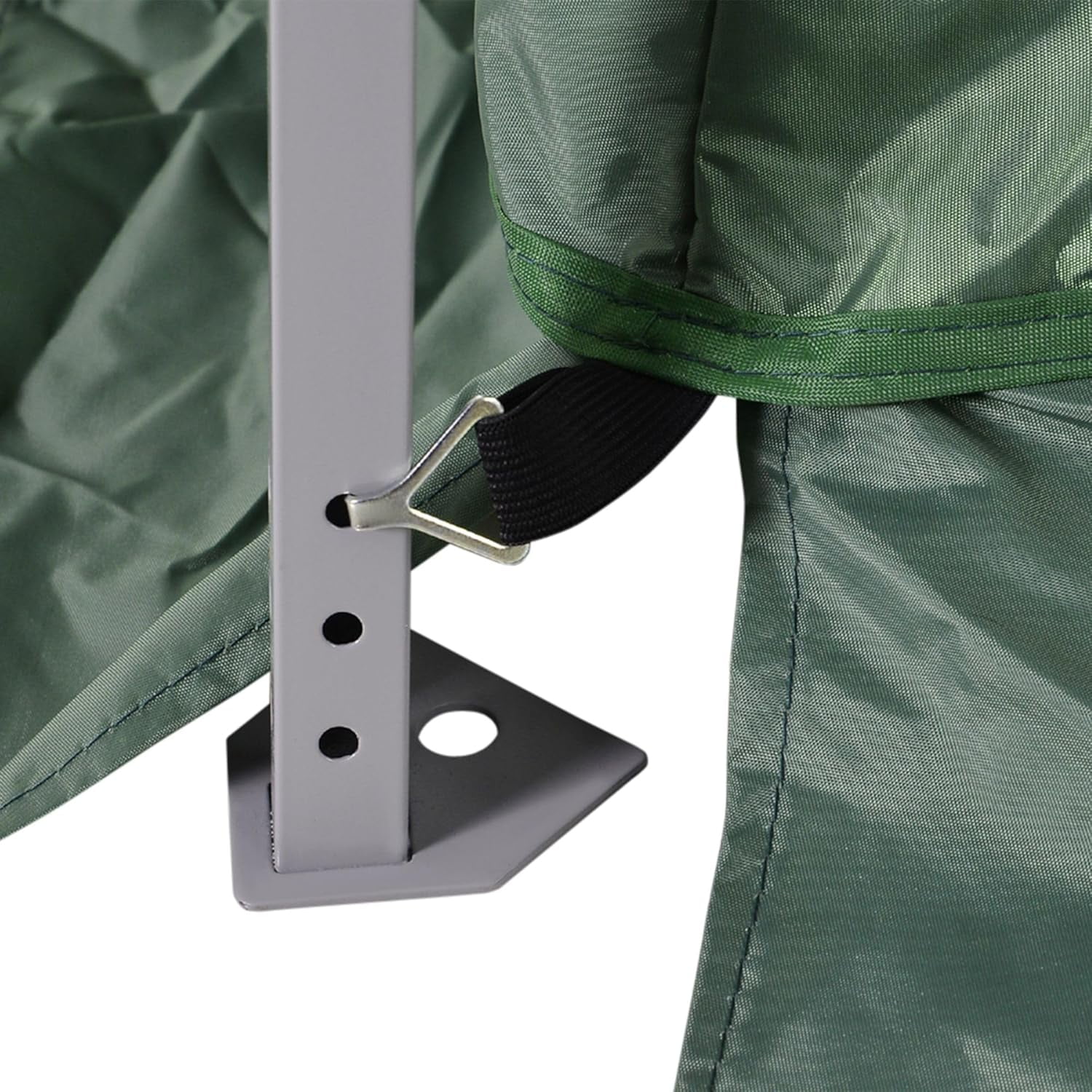 Slant Leg Pop Up Canopy Tent with Netting and Carry Bag, Instant Sun Shelter, Tents for Parties, Height Adjustable, for Outdoor, Garden, Patio, (11.5'x11.5' Base / 10'x10' Top), Green - Image 8