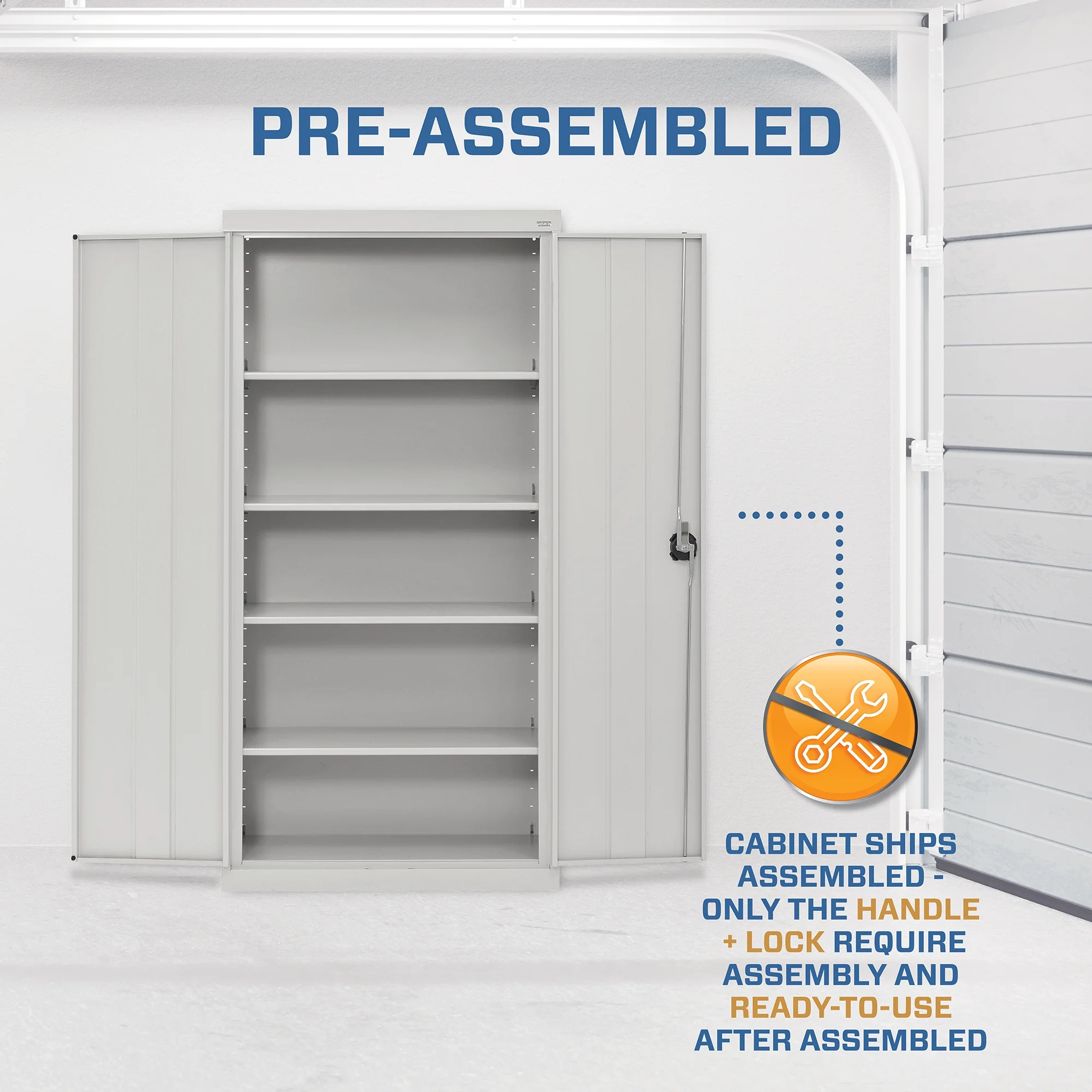 Sandusky Lee 20-Gauge 5-Shelf Welded Steel Freestanding Garage Storage Cabinet, Black - Image 36