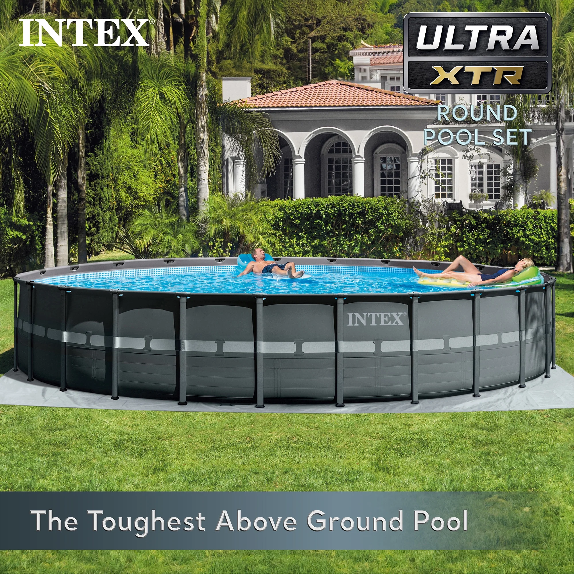 INTEX 18ft x 52in Ultra XTR Above Ground Swimming Pool, Sand Filter Pump, & Cleaning Maintenance Kit - Image 3