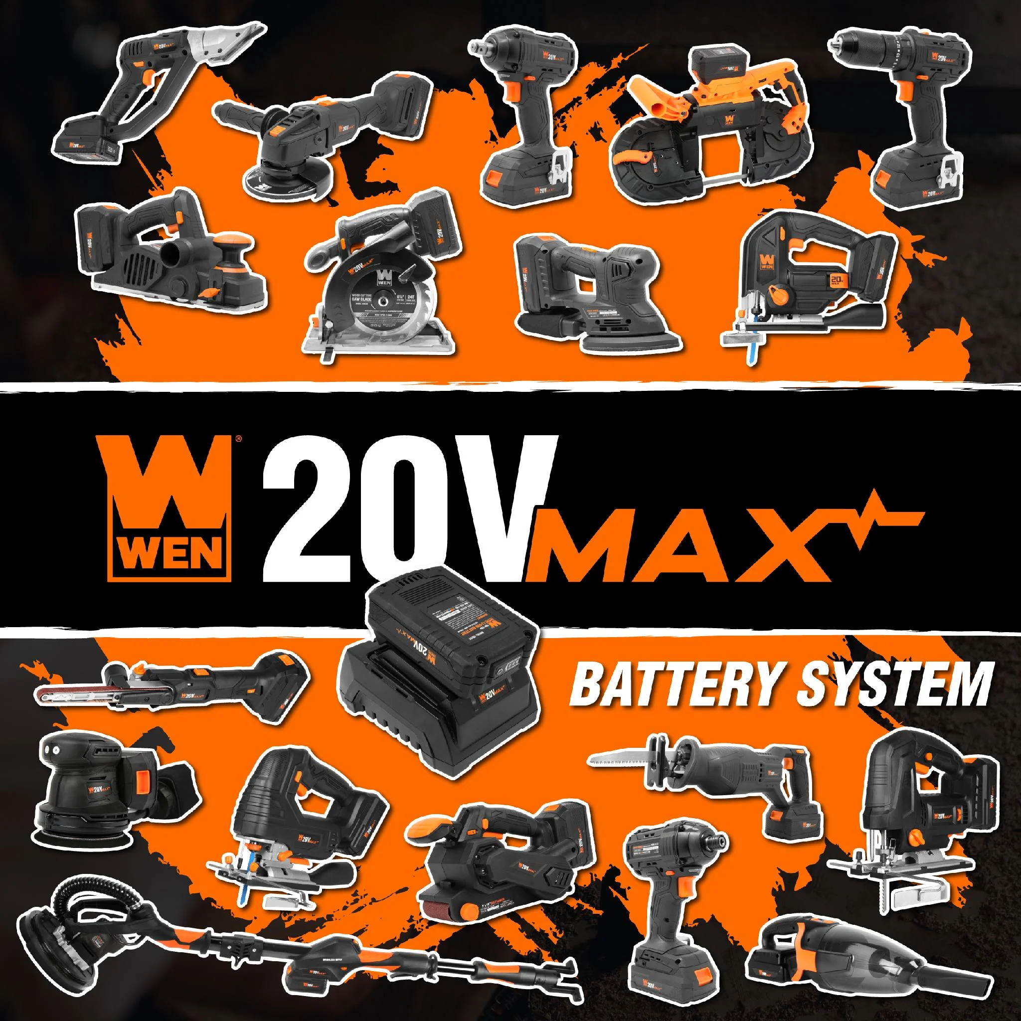 WEN 20V Max Cordless 18-Gauge Brad Nailer with 2.0Ah Battery and Charger - Image 8