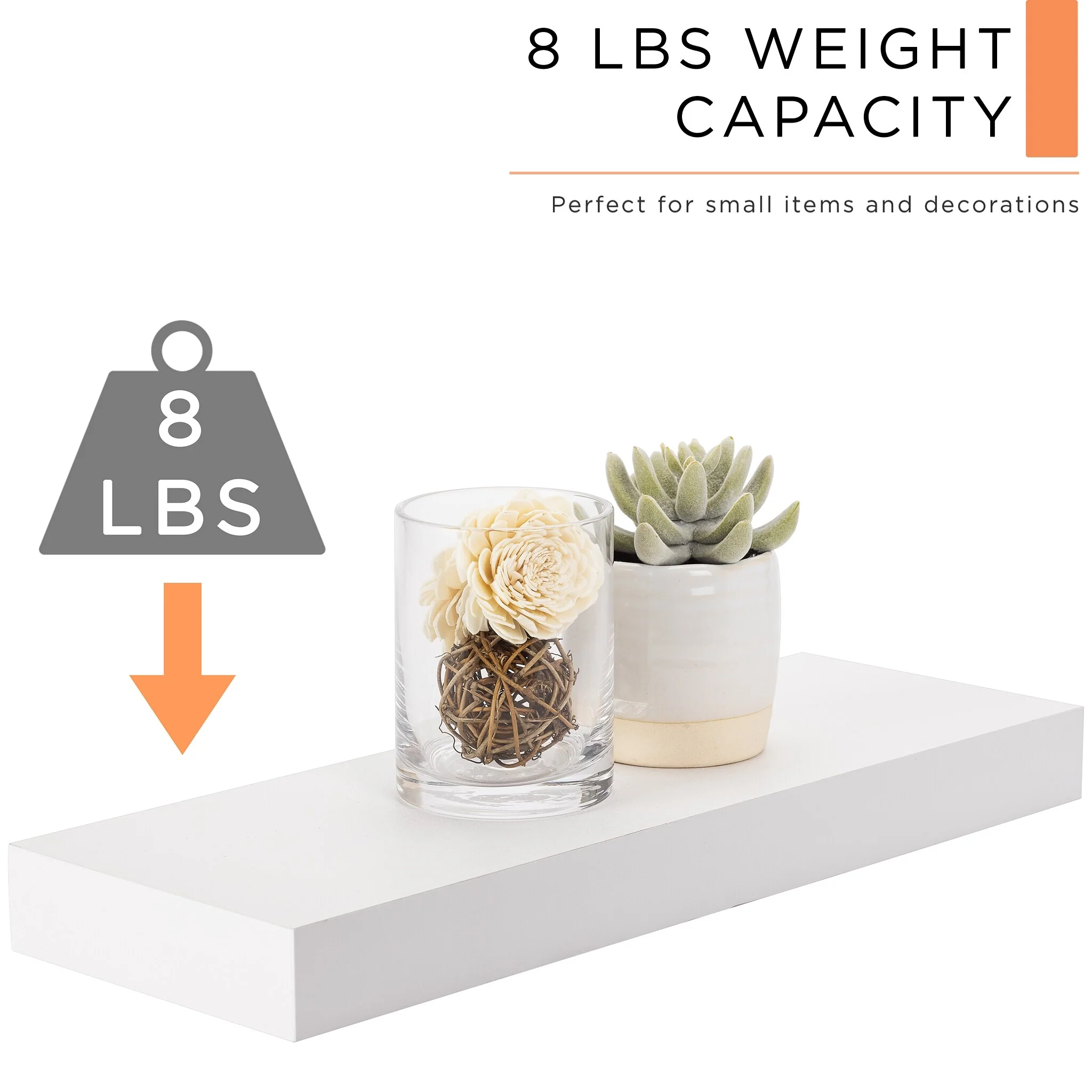 16 Inch Floating Wall Shelves, 3 Pack Farmhouse Hanging Display and Storage Shelves - Image 9