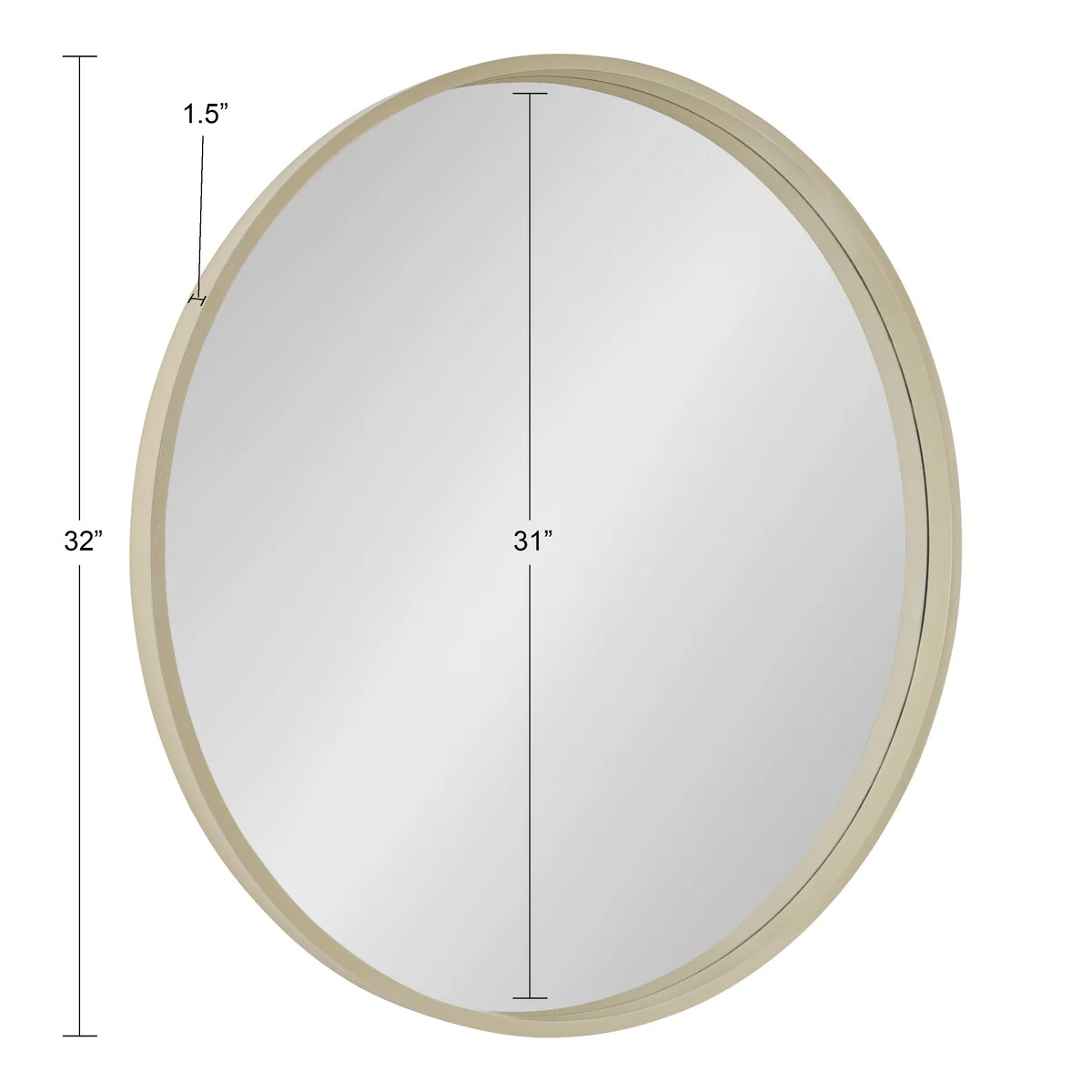 Round Wood Accent Wall Mirror, Modern Decorative Wooden Frame Mirror for Living Room, Bedroom and Entryway - Image 68