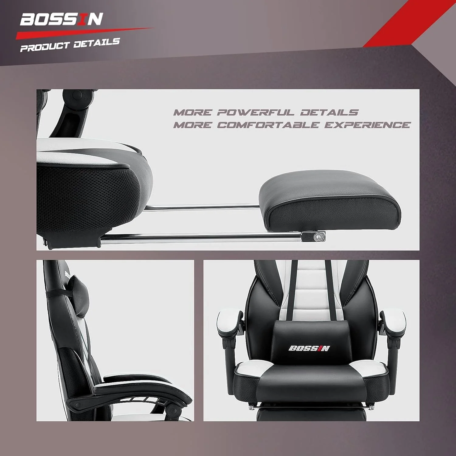 Racing Style Gaming Chair, 300 lbs Big and Tall High Back Computer Chair - Image 30