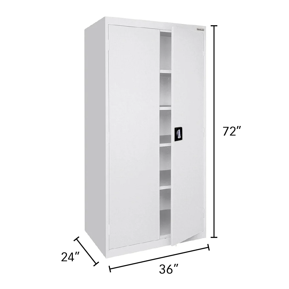 Sandusky Lee 20-Gauge 5-Shelf Welded Steel Freestanding Garage Storage Cabinet, Black - Image 22