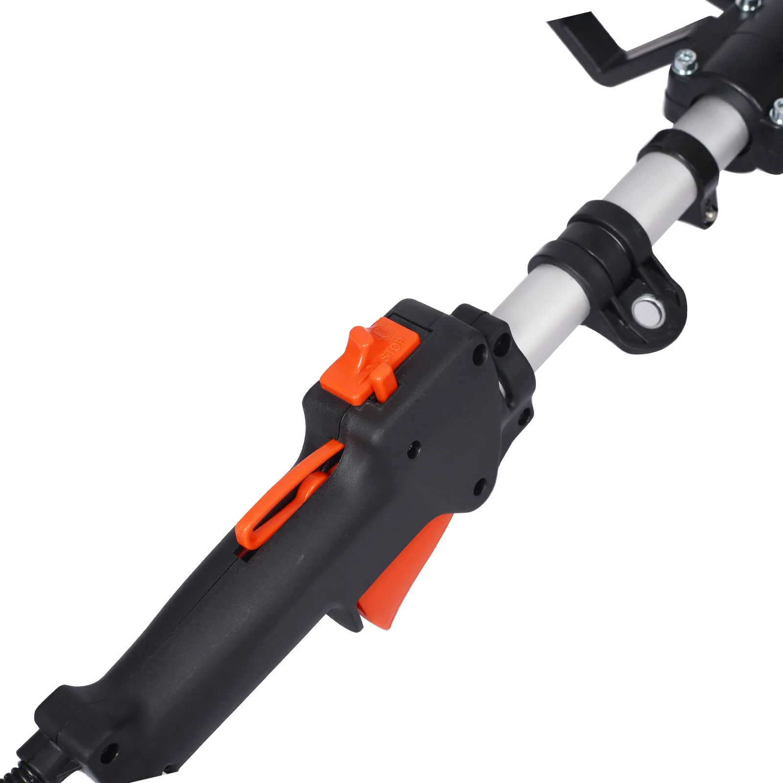 Hand Held Power Broom Sweeper Snow Sweeper GASOLINE Walk Behind Power Shovel Snow Cleaner Outdoor Walk Behind Sweeper, for Dirt Grass Leaves Lawn Debris Artificial Turf & Light Snow Cleaning - Image 3