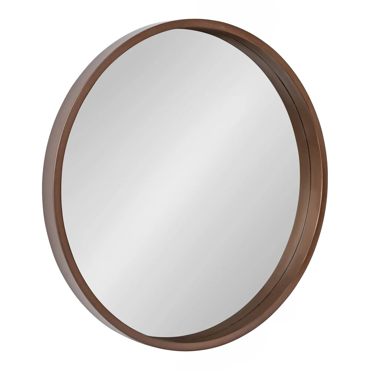 Round Wood Accent Wall Mirror, Modern Decorative Wooden Frame Mirror for Living Room, Bedroom and Entryway - Image 27
