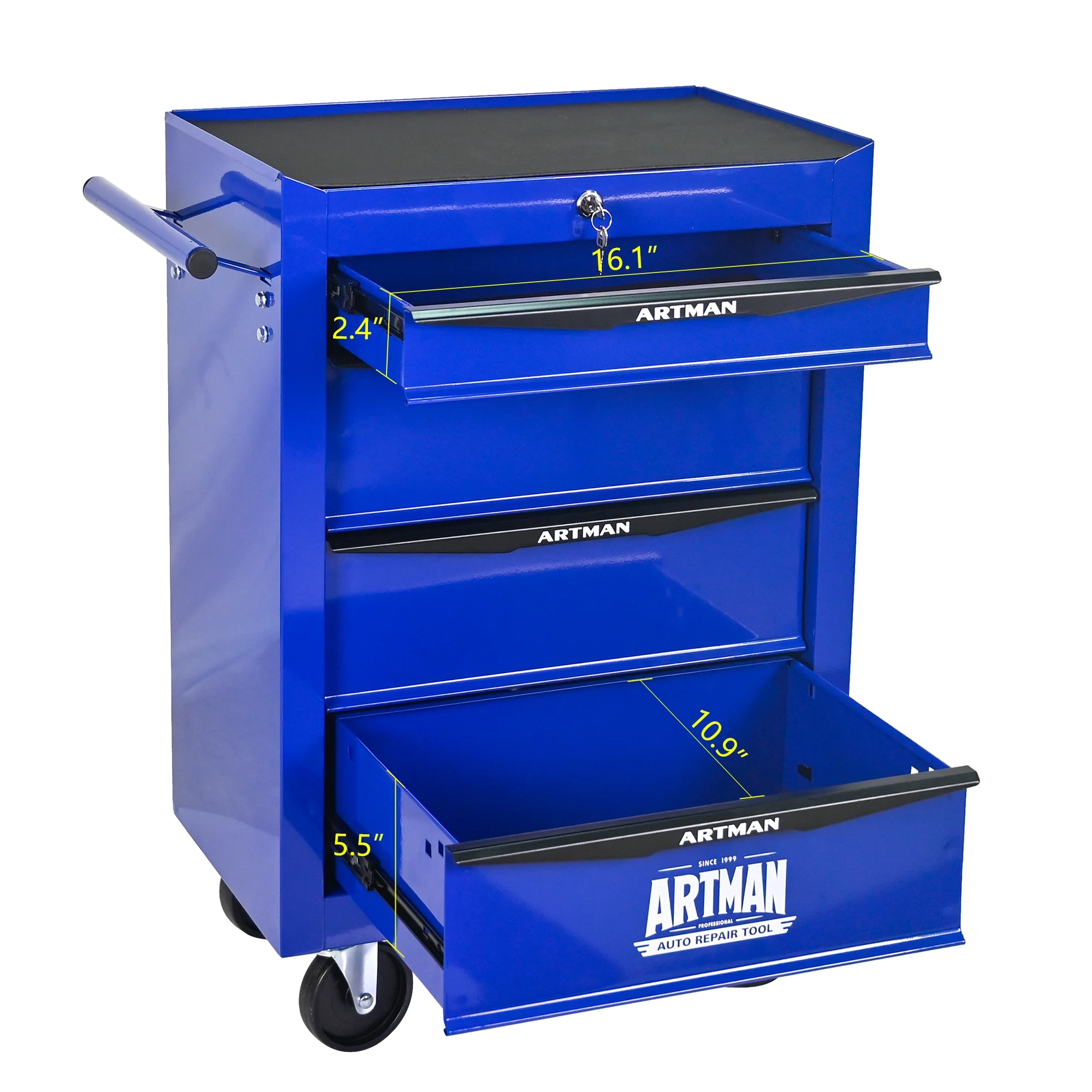 ARTMAN 20" 6-Drawer Tool Chest Cabinet with Ball Bearing Drawer Slides, Steel Tool Storage Box Organizer for Garage Workshop Repair Shop - Image 32