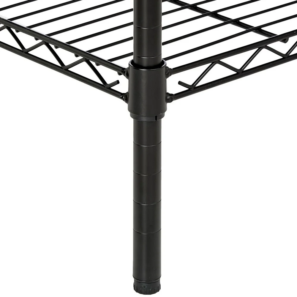 Wire Storage Shelves, 5 Tier Shelf Metal Storage Racks and Shelving Rack, Wire Storage Shelves for Garage Metal Storage Shelving, Epoxy Steel Wire Shelving Unit and Storage, 35''x13.8''x70.8'', S1623 - Image 6