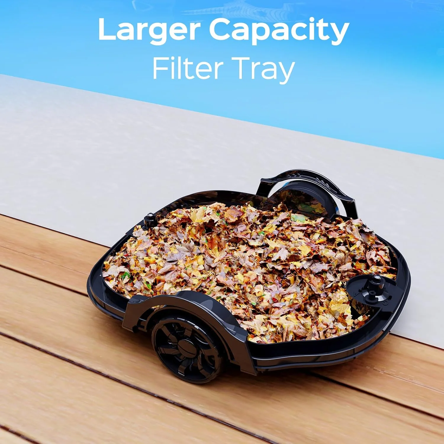 2025 New Upgraded WYBOT A1 Cordless Robotic Pool Vacuum Cleaner - Floor-Only Cleaning for Above Ground Flat-Bottom Pools (Up to 1,076 sq. ft), 120-Min Runtime, Black Green - Image 19