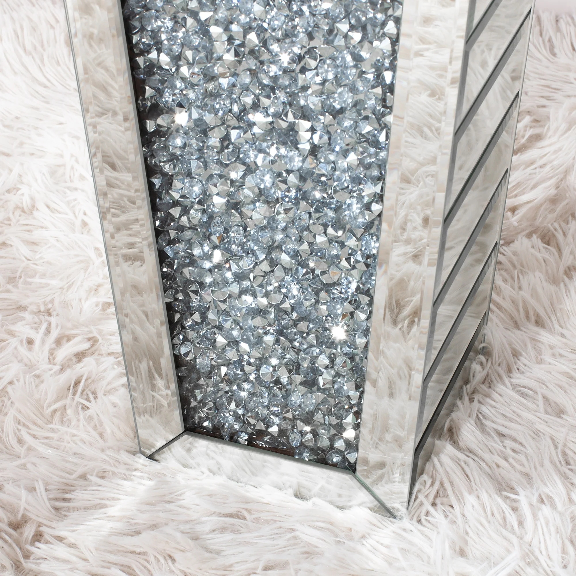 Tall Crushed Diamond Floor Vase, Luxury Decorative Crystal Accent Vase for Living Room, Bedroom and Home Decor - Image 18