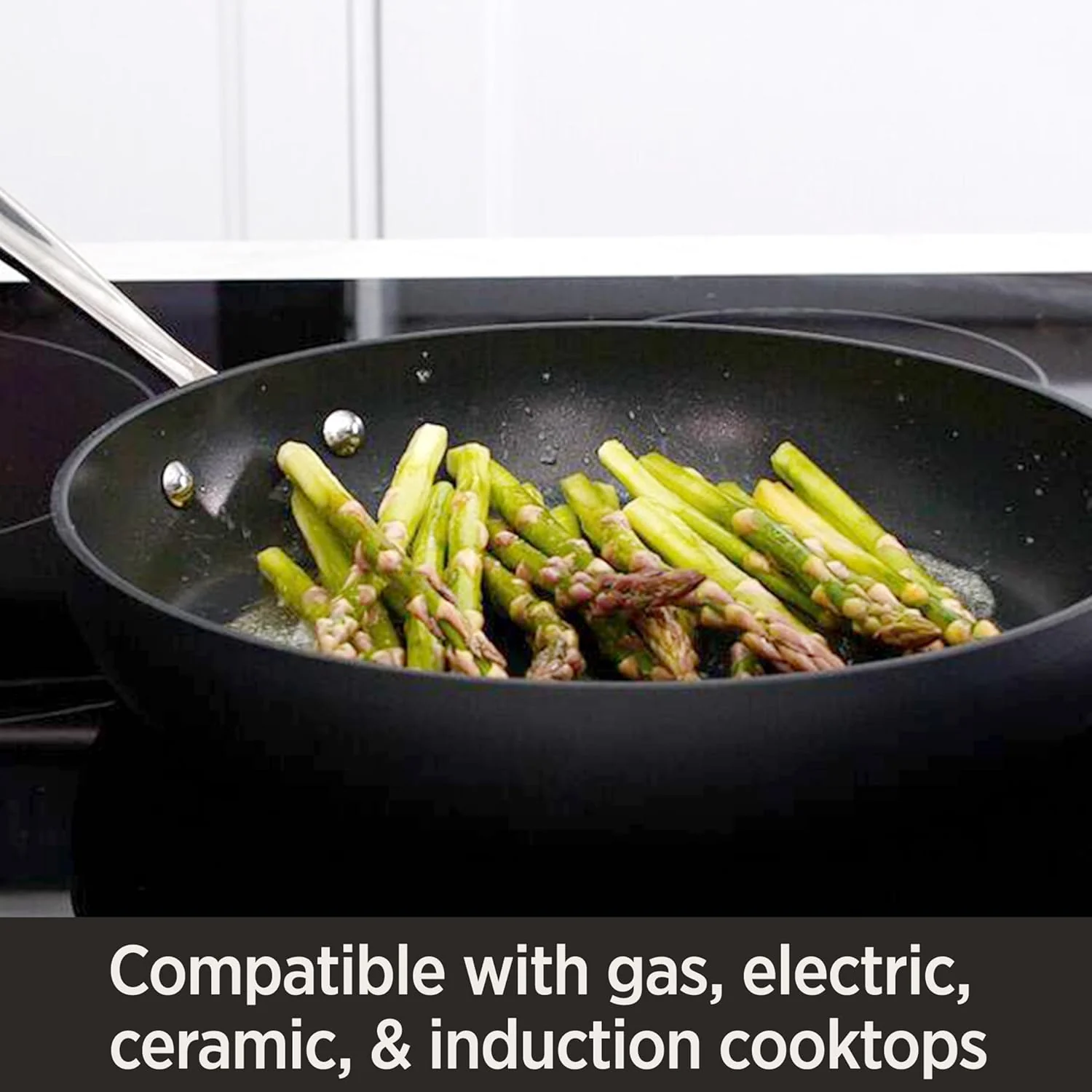 2 Piece Hard Anodized Nonstick Fry Pan Set, Durable Aluminum Skillet Cookware Set for Kitchen Cooking - Image 6