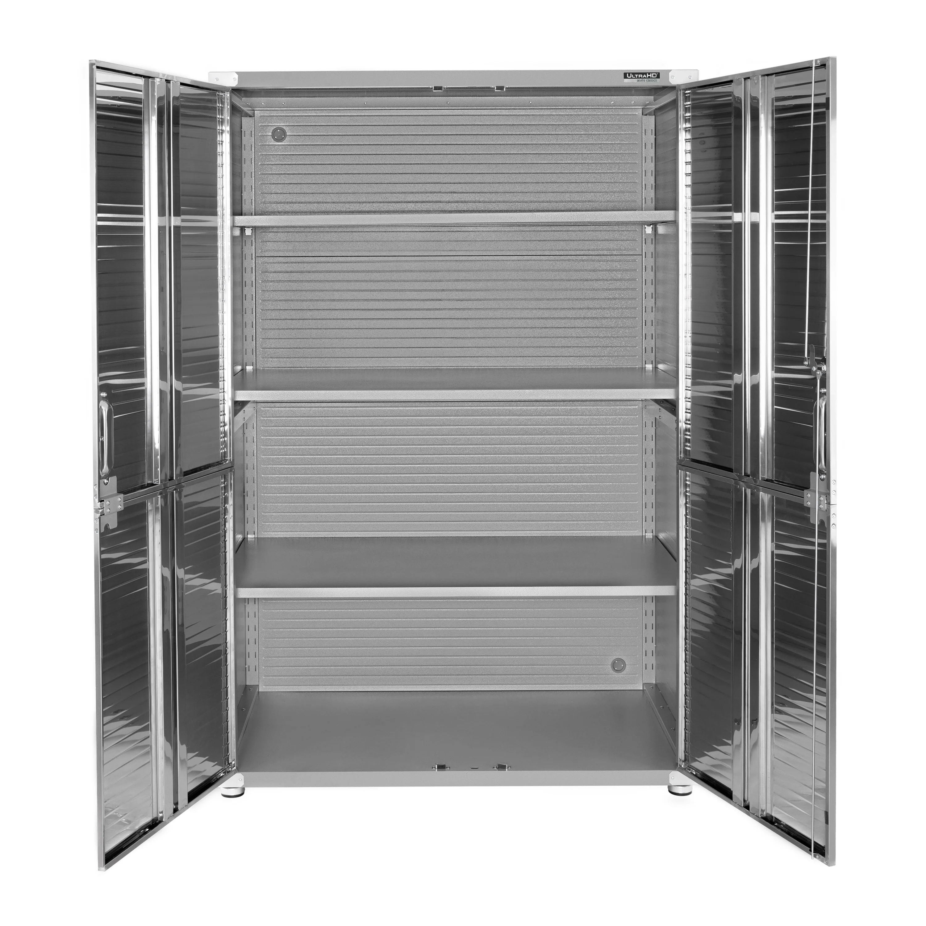 Seville Classics UltraHD? Heavy Steel Lockable Organizer Locker Storage Cabinet, 48" W x 24" D, Red - Image 38