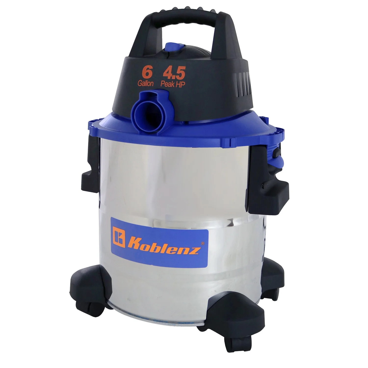 Koblenz 6-Gal. Portable Wet/Dry Vacuum with Blower, Stainless Steel and Blue, WD-6 L212 SS - Image 9