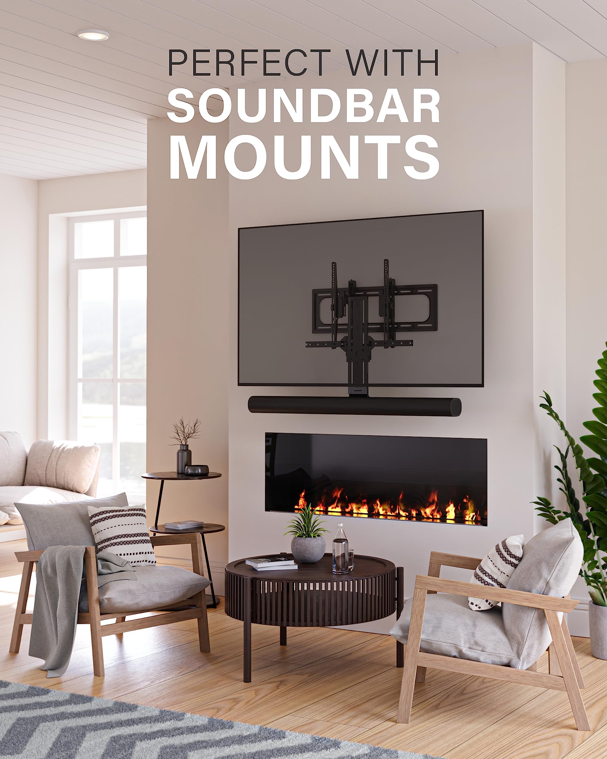 Tilting TV Wall Mount for Large TVs Up to 90 Inches, Heavy Duty Adjustable Flat Screen Television Bracket - Image 6