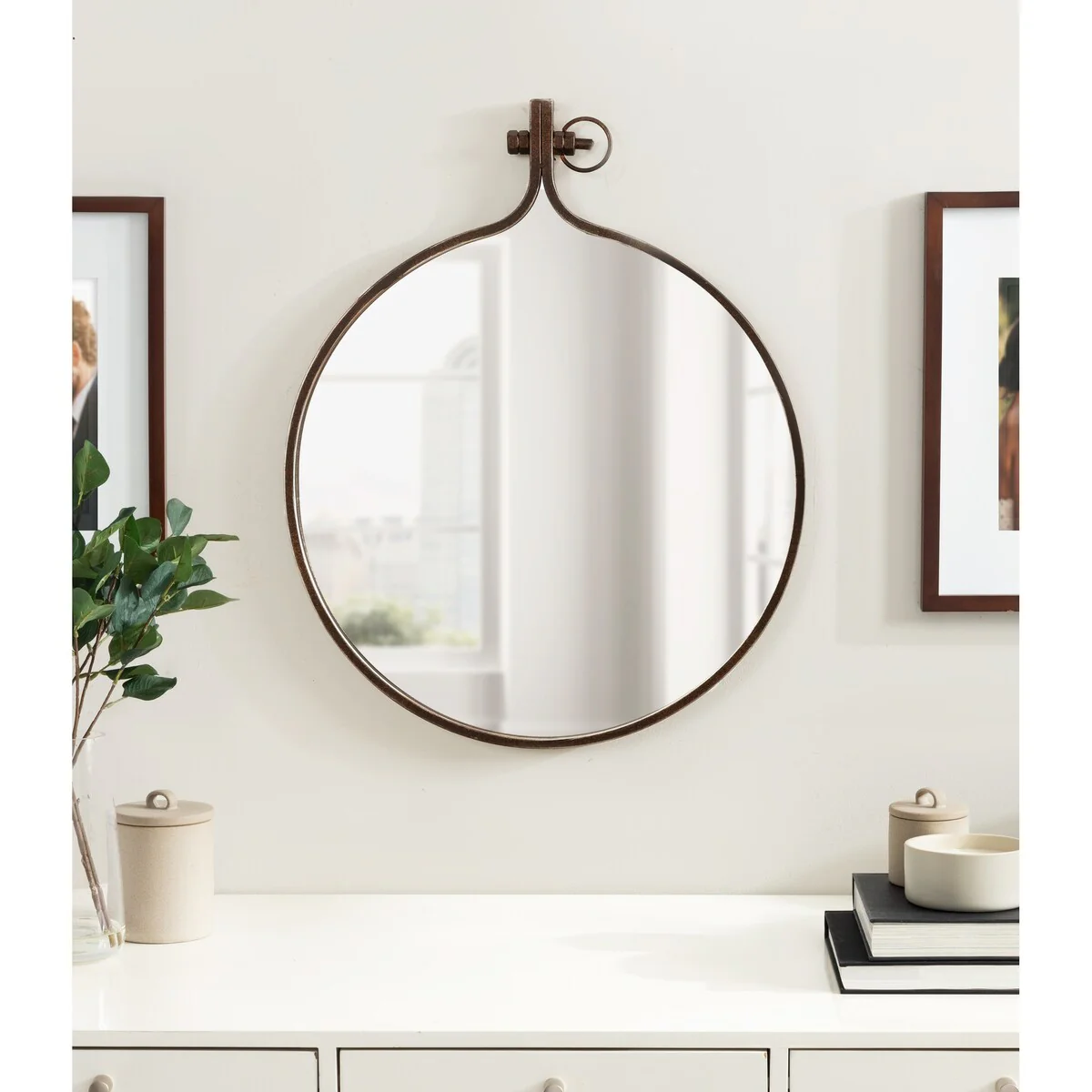 Modern Round Wall Mirror, Decorative Circular Accent Mirror for Living Room, Bedroom and Entryway - Image 51