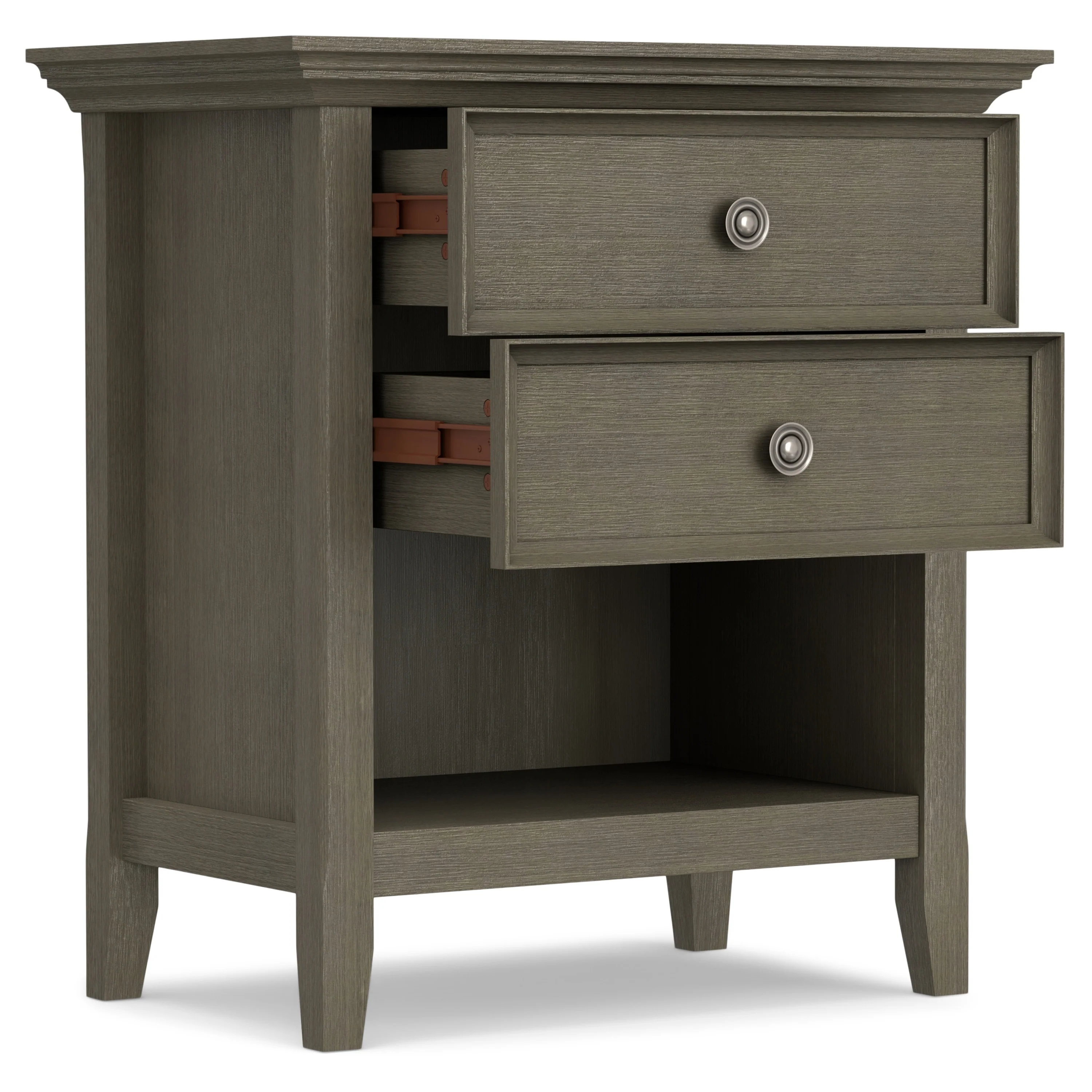 24 Inch Wide Solid Wood Nightstand, Bedside Table and Bedroom End Table - Image 85