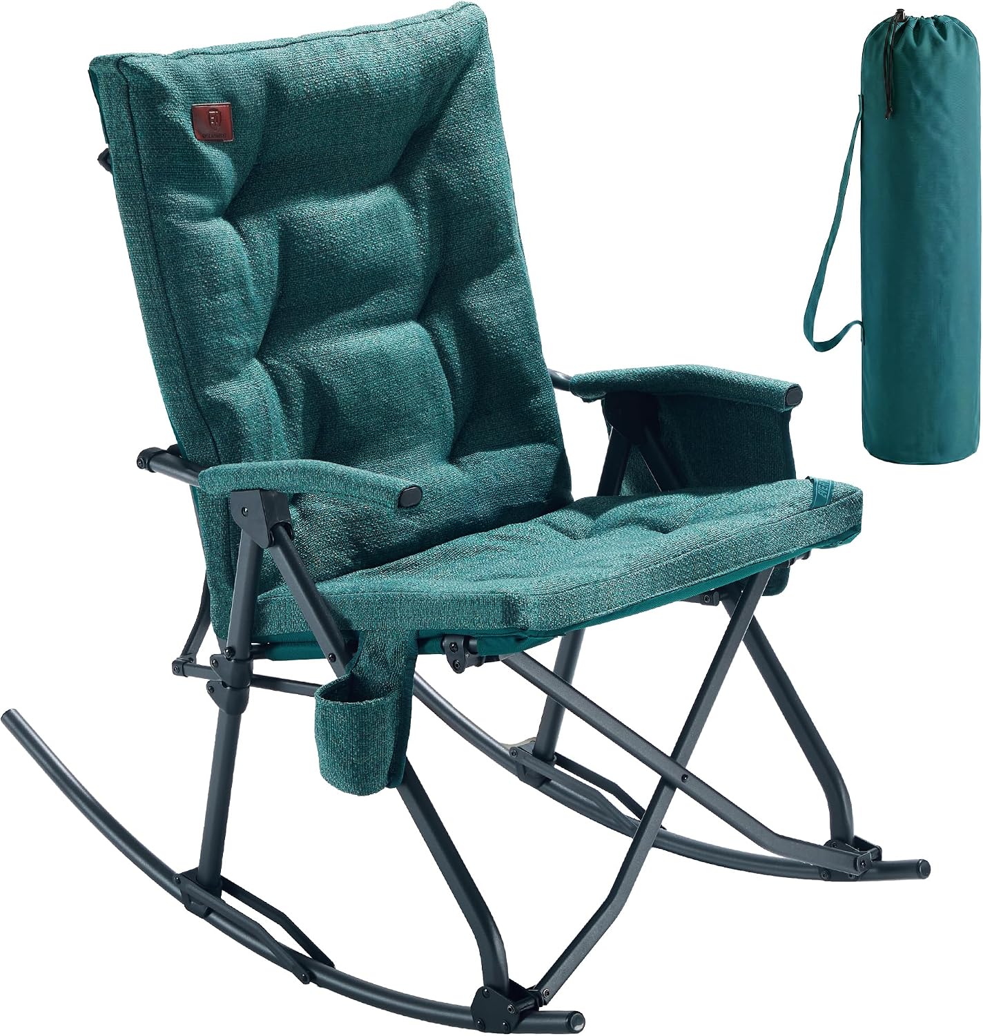 Oversized Folding Rocking Camping Chair, Padded - Image 5