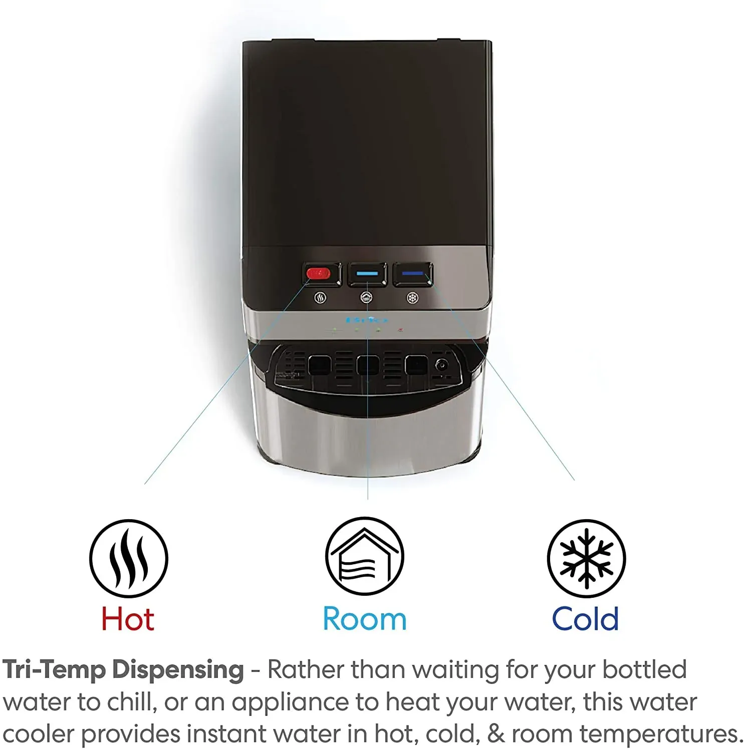 Self Cleaning Bottom Loading Water Cooler Water Dispenser- 3 Temperature Settings - Image 6