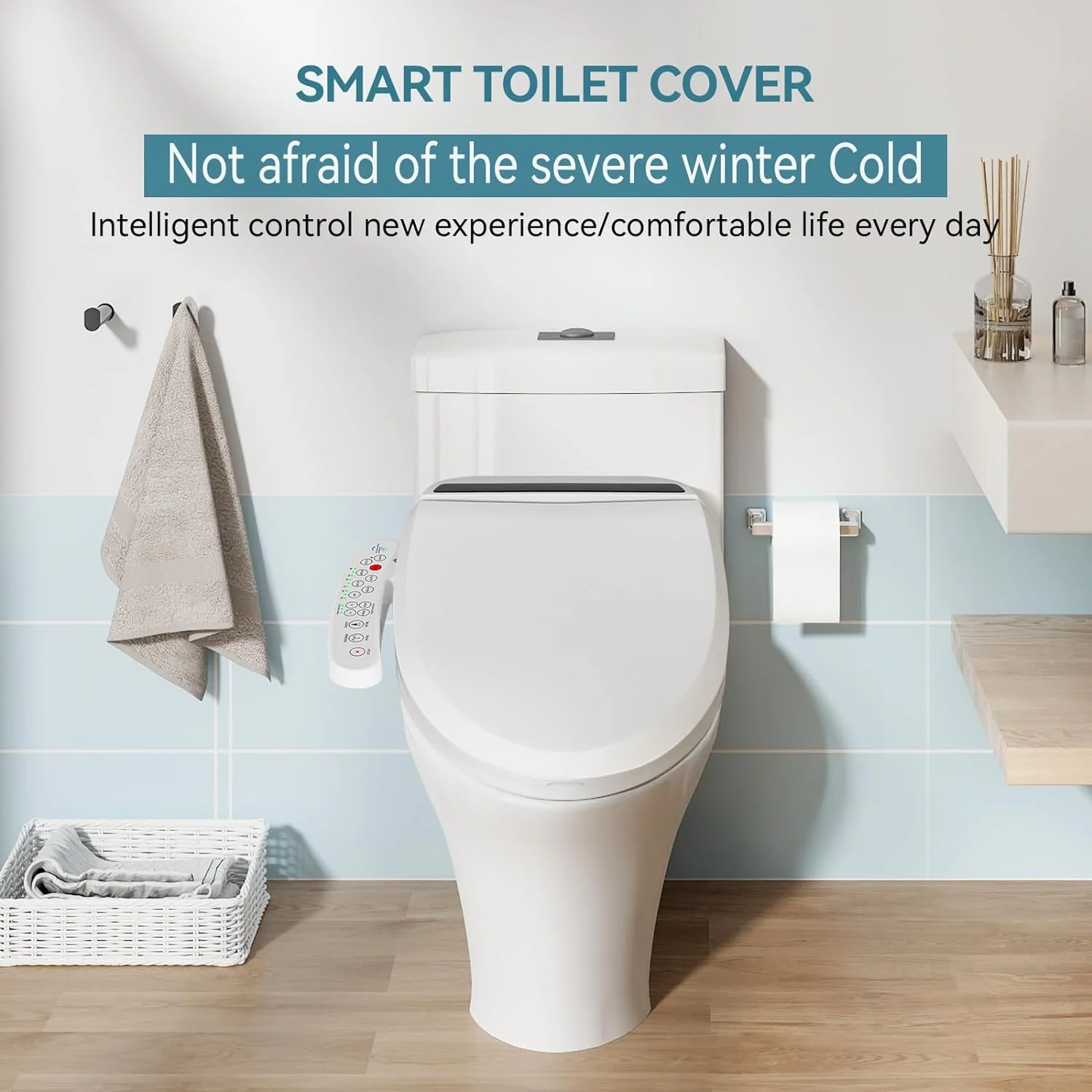 PULUOMIS Elongated Electronic Bidet Toilet Seat White with Heated Seat and Self-Cleaning Nozzle - Image 20