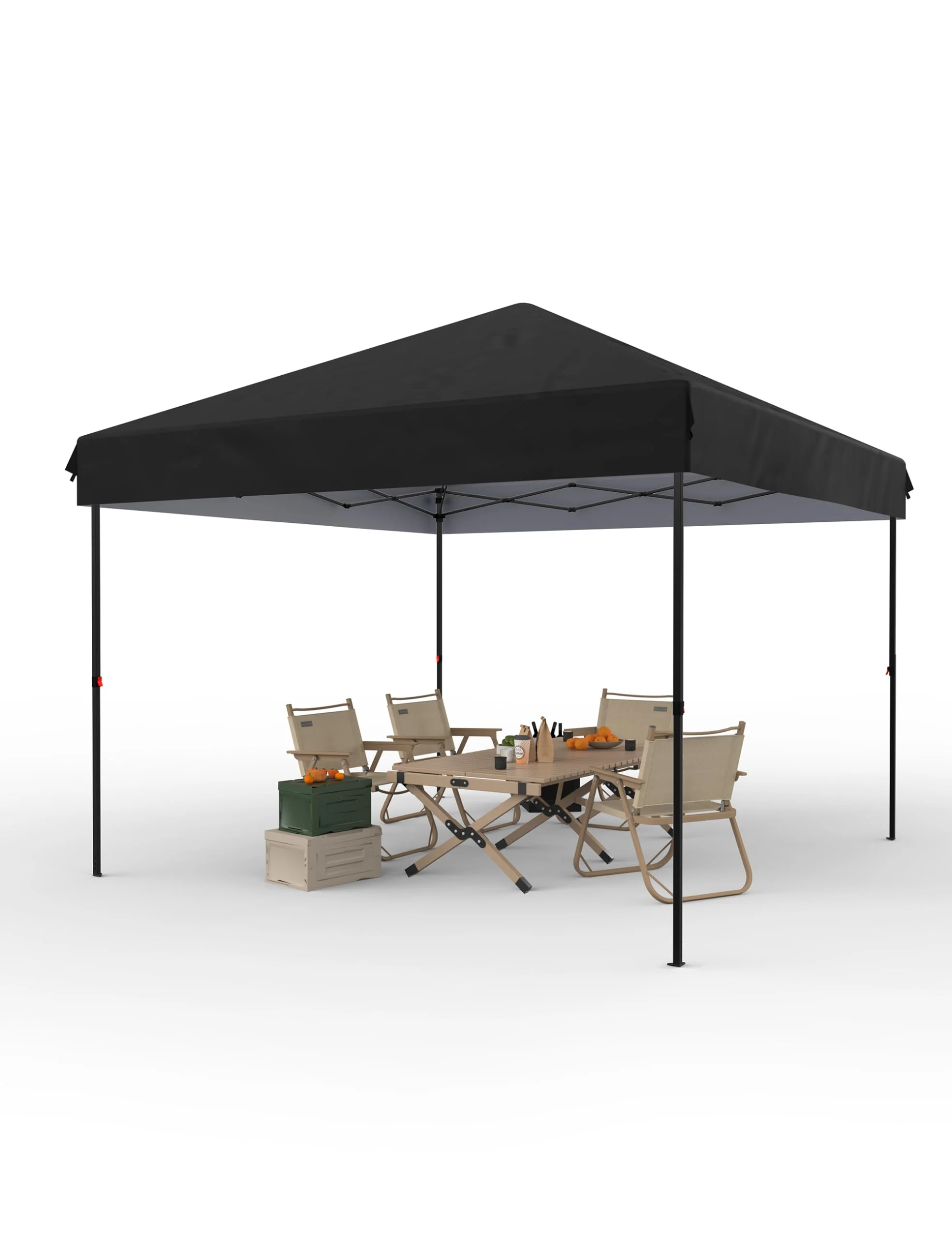Danolapsi 10x10 Ft Pop Up Canopy Tent Easy One Person Set-up,Easy Outdoor Sun Shade,Instant Portable Shelter with 4 Stakes,4 Ropes,4 Sandbags for Patio, Outdoor Activities - Image 8