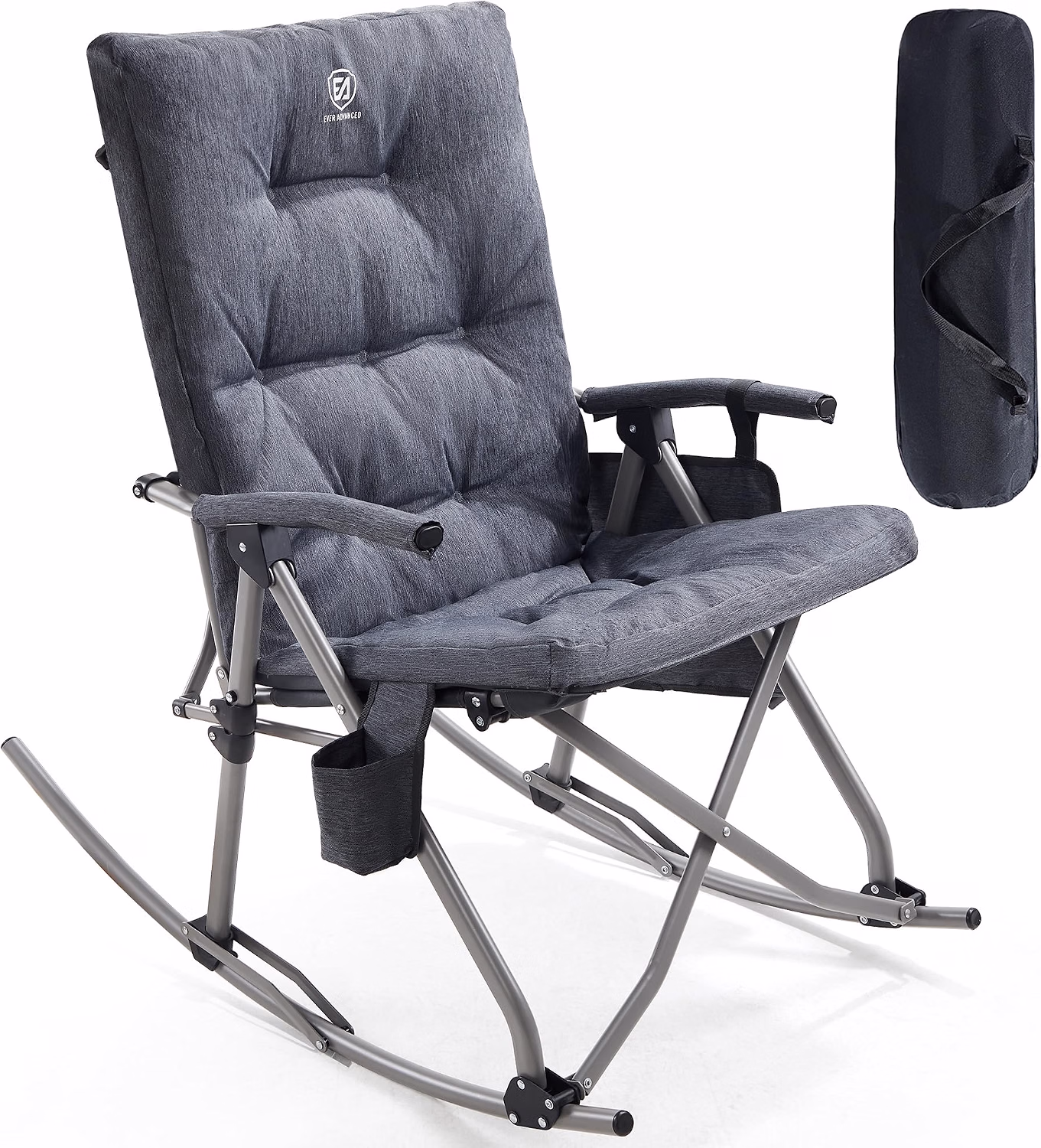 Oversized Folding Rocking Camping Chair, Padded - Image 8