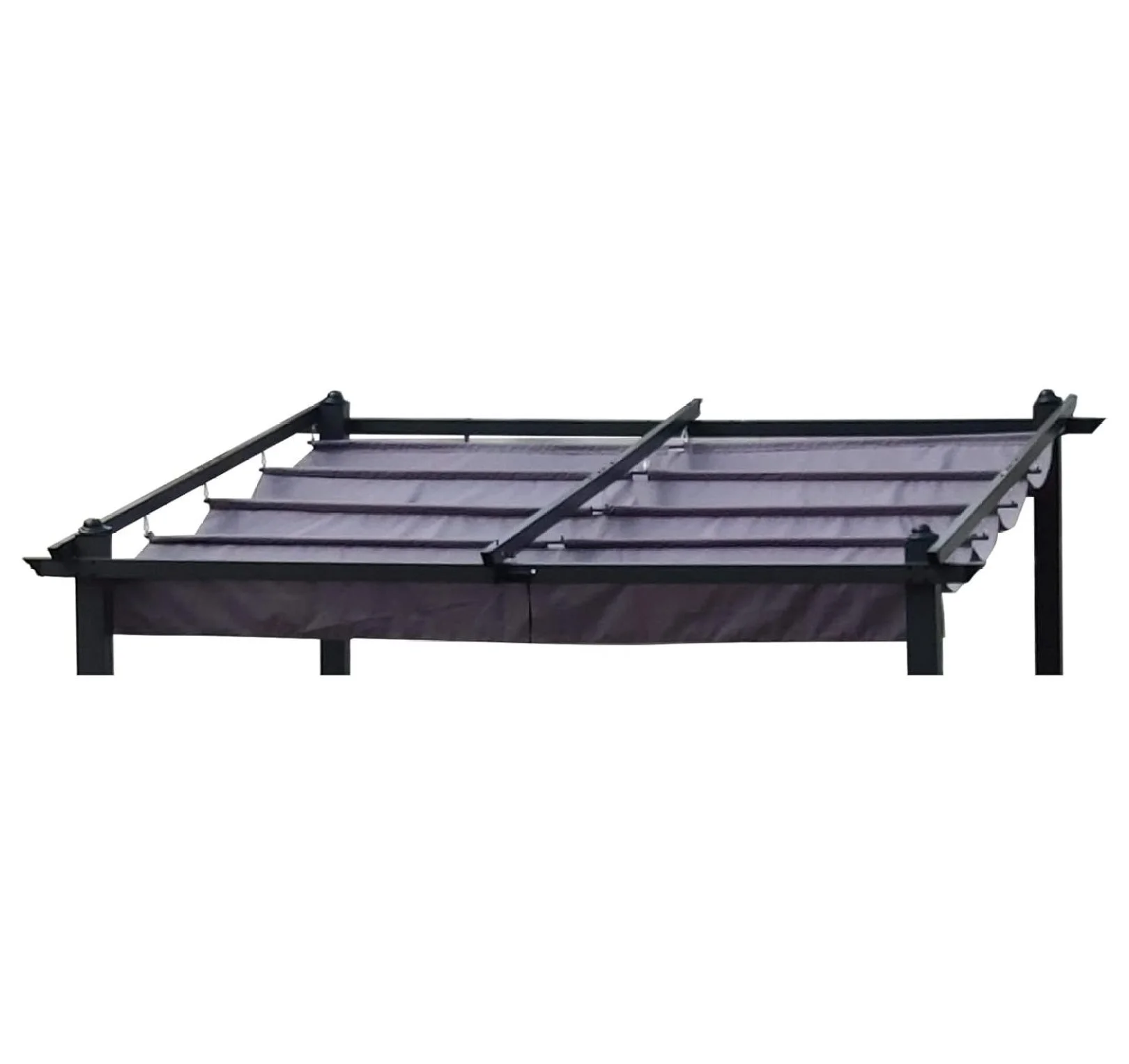 Outdoor Patio Pergola Replacement Canopy Top Cover Gazebo Replacement Shade Cover (Gray-for 10x10 Ft Pergola Frame) - Image 4