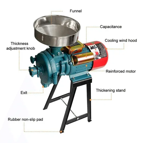 3000W Commercial Electric Corn Wheat Grain Mill Grinder - Image 8