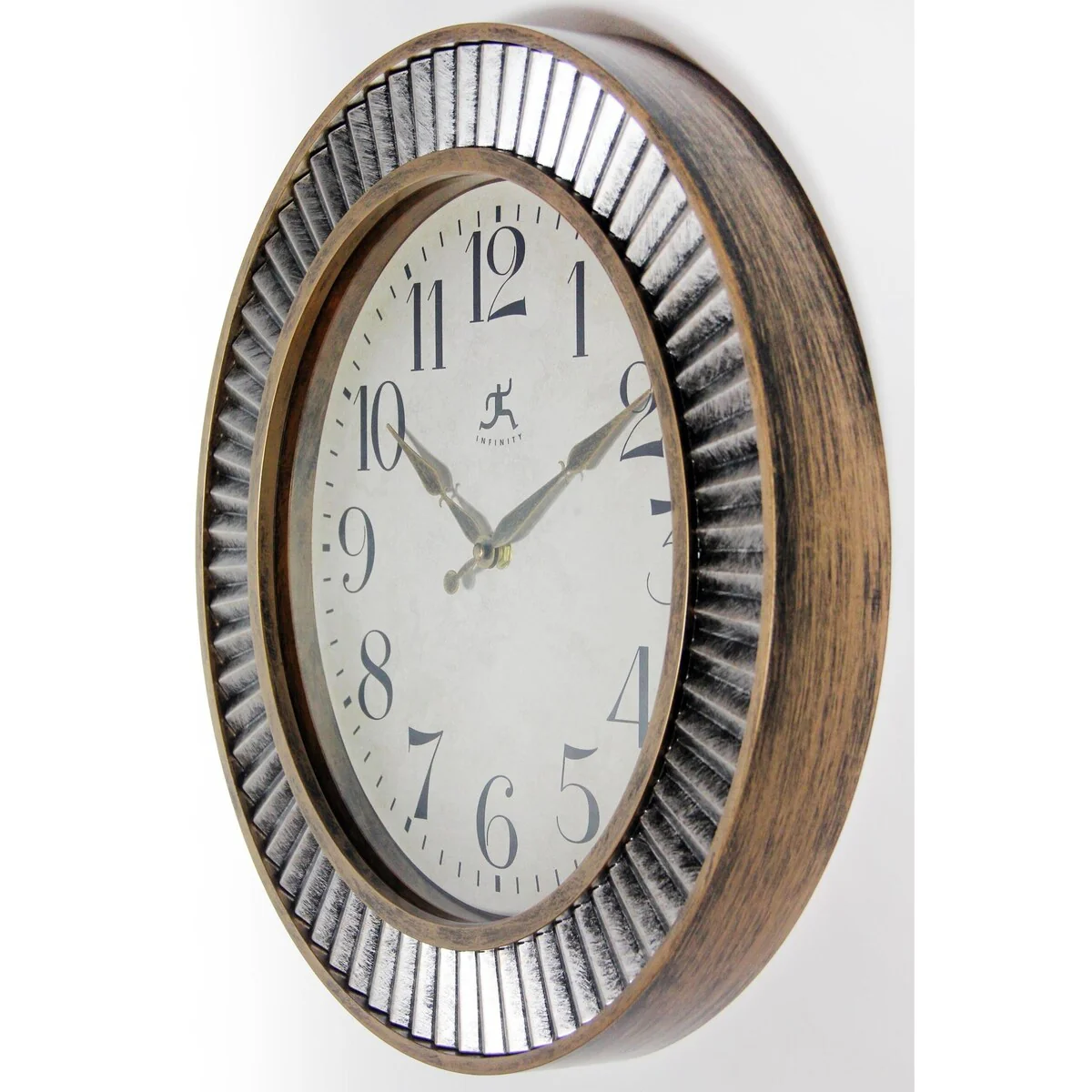 16 Inch Rustic Industrial Wall Clock, Decorative Round Clock for Home - Image 3