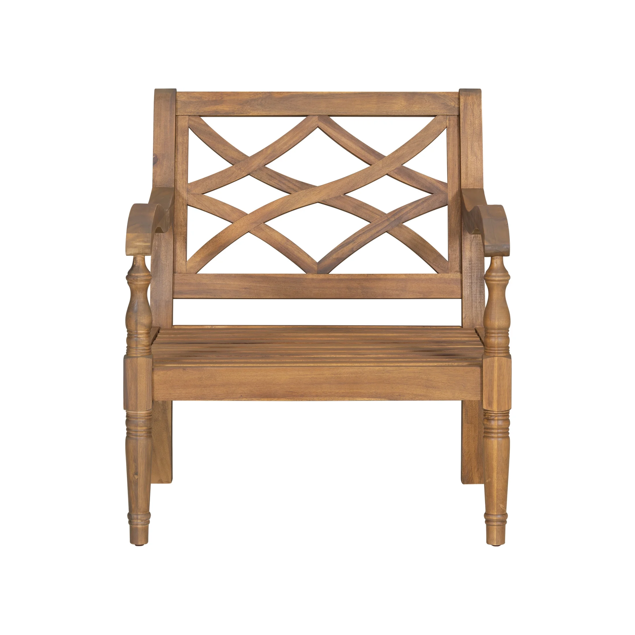 Christopher Knight Home Classic Carved Outdoor Lounge Chair with Cushions, Solid Wood Frame, Beige - Image 5
